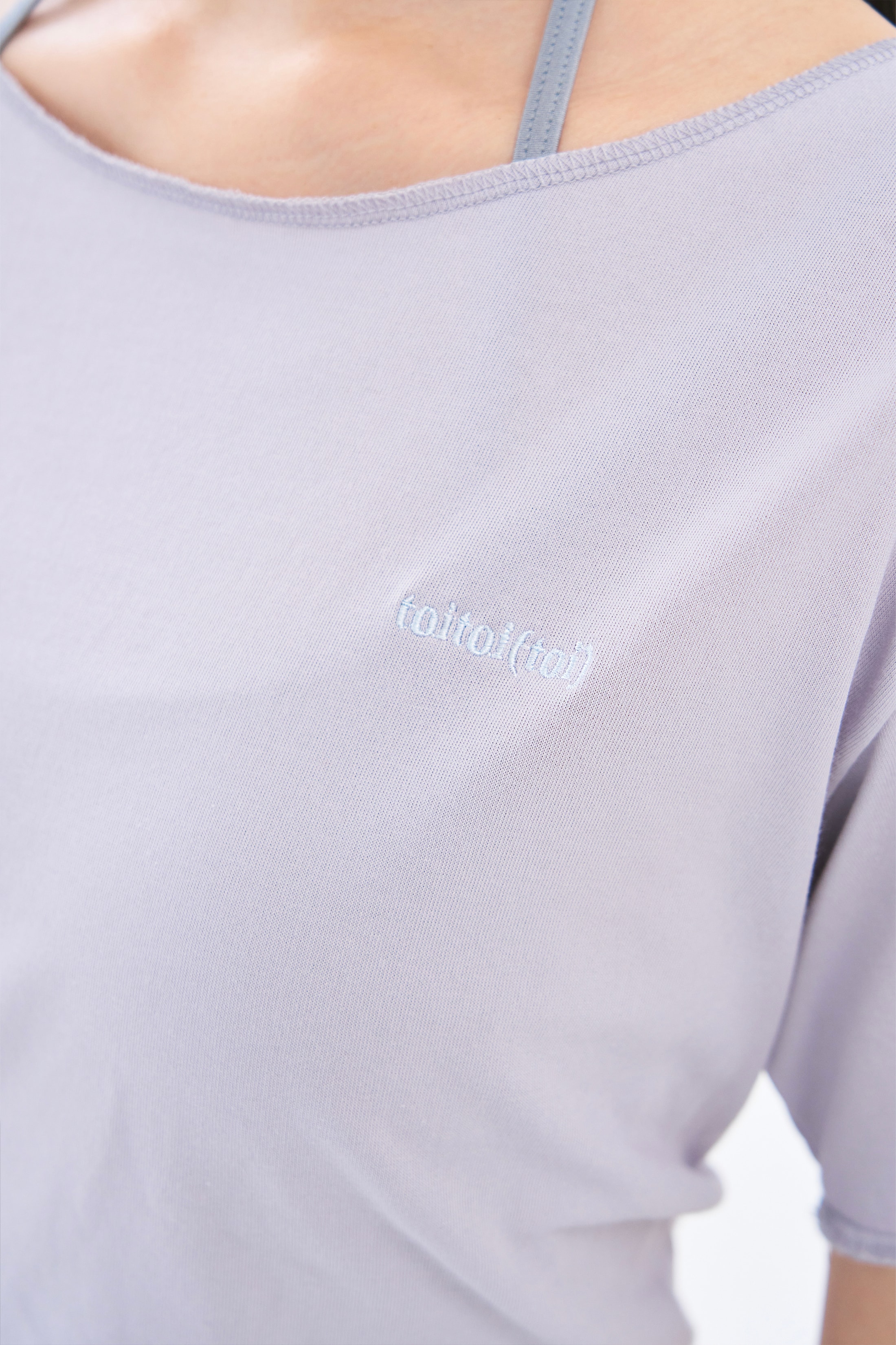 [4차 Reorder]Circle Back Crop Tee _ Grey Lavender