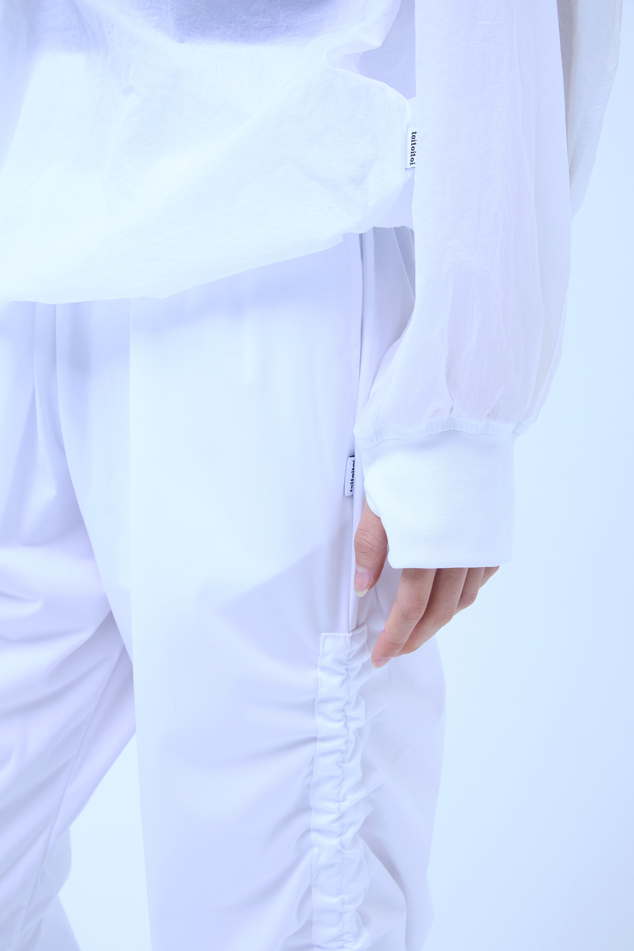 Nylon String Warm-up Top_WHITE