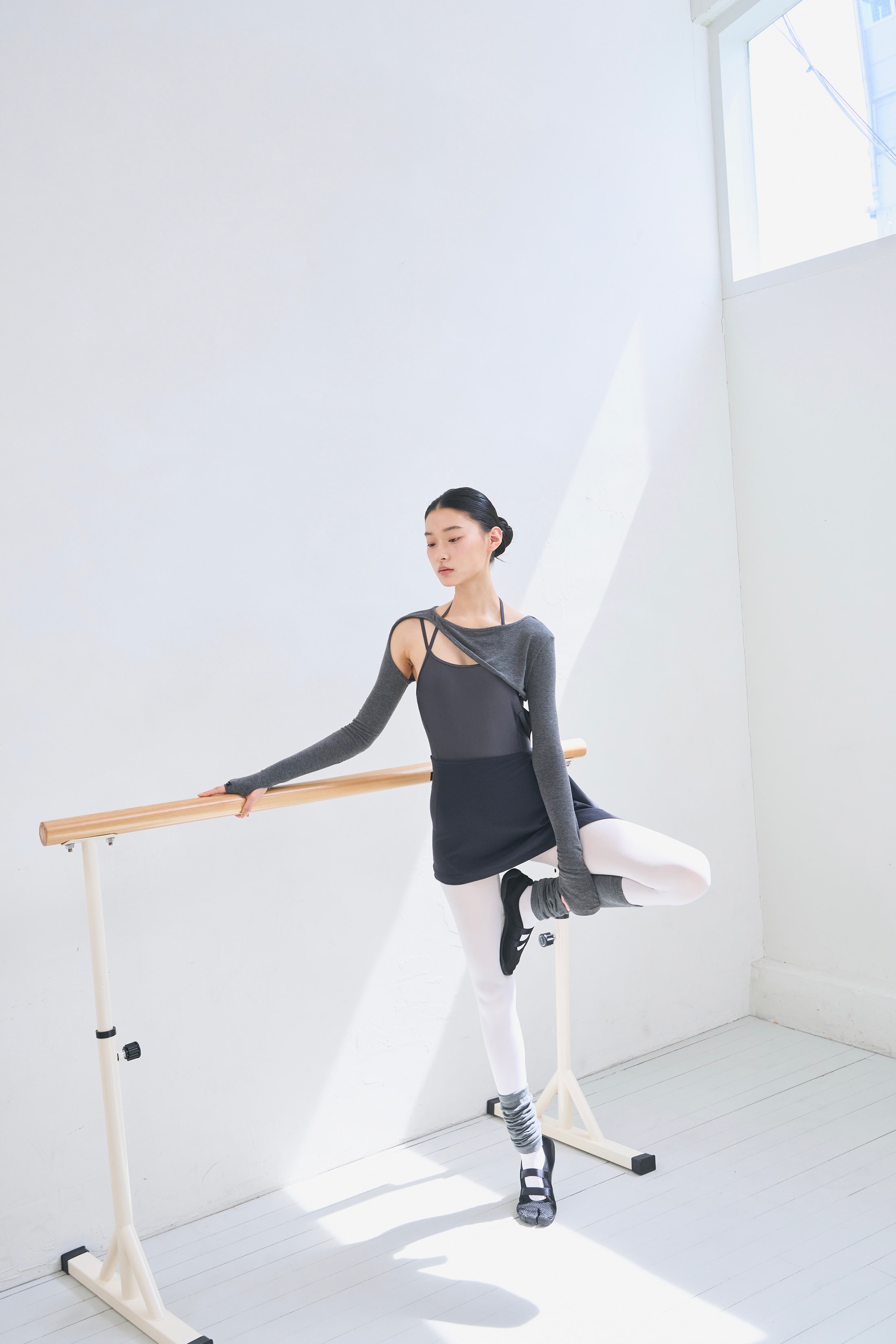 [Reorder]Contour Shrug _ Marl Grey