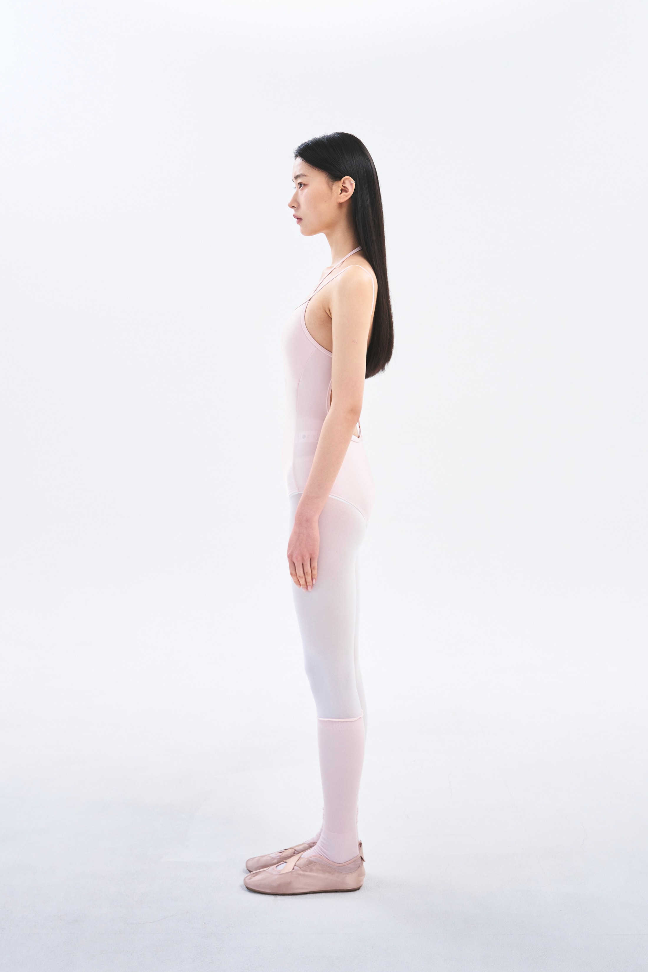[Reorder]Double Strap Leotard _ Shiny Pink