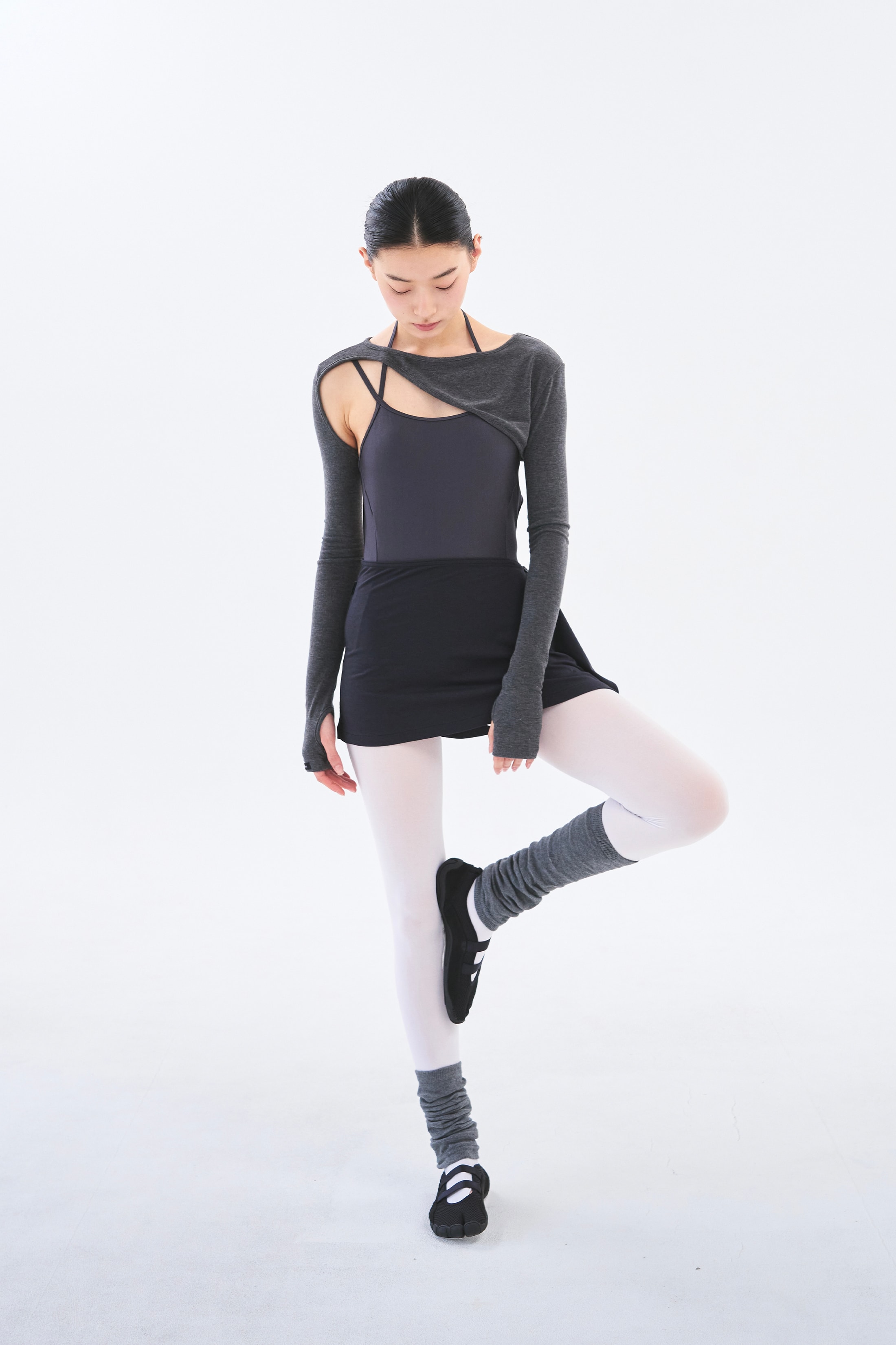 [Reorder]Contour Shrug _ Marl Grey
