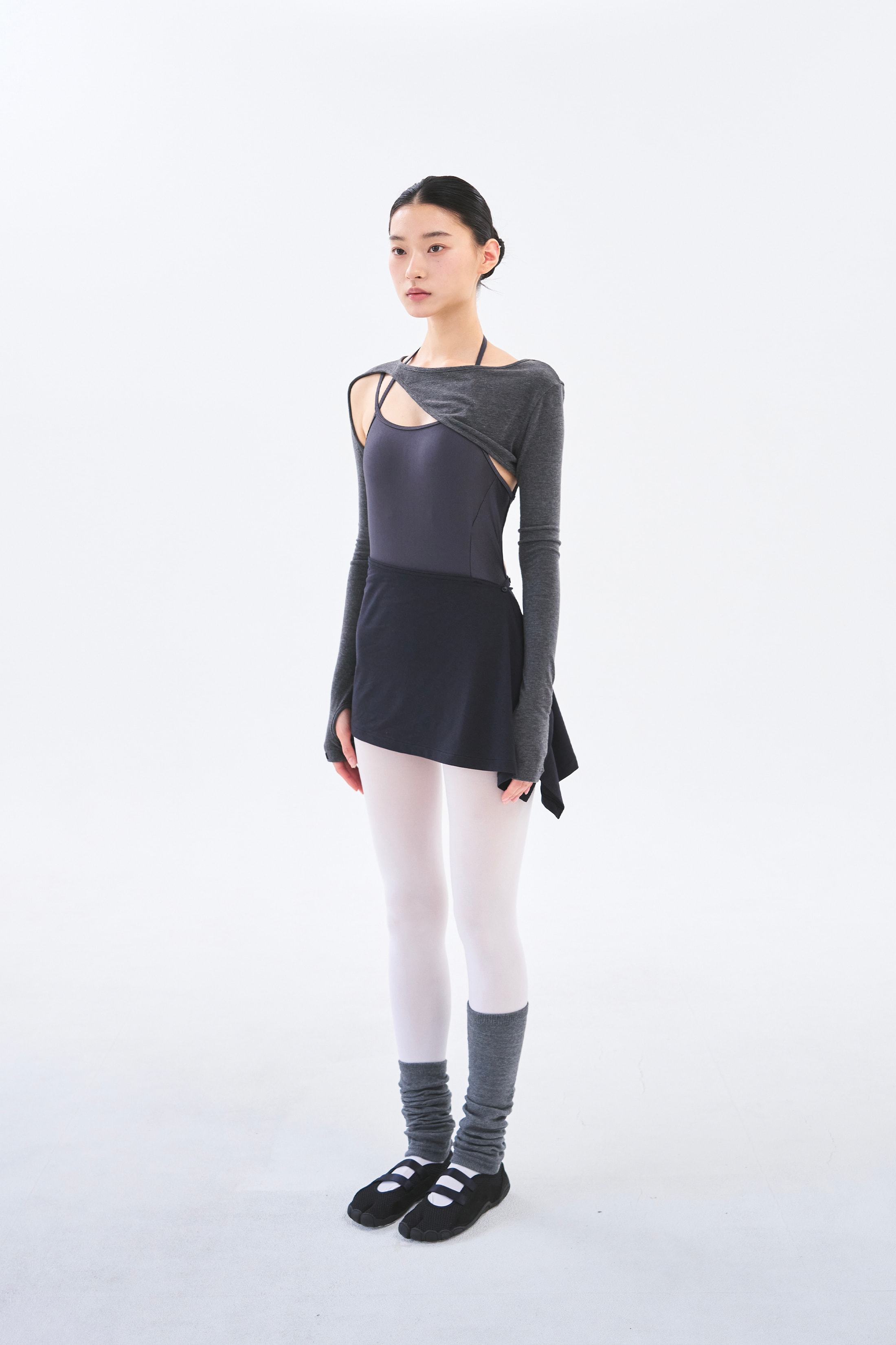 [Reorder]Contour Shrug _ Marl Grey