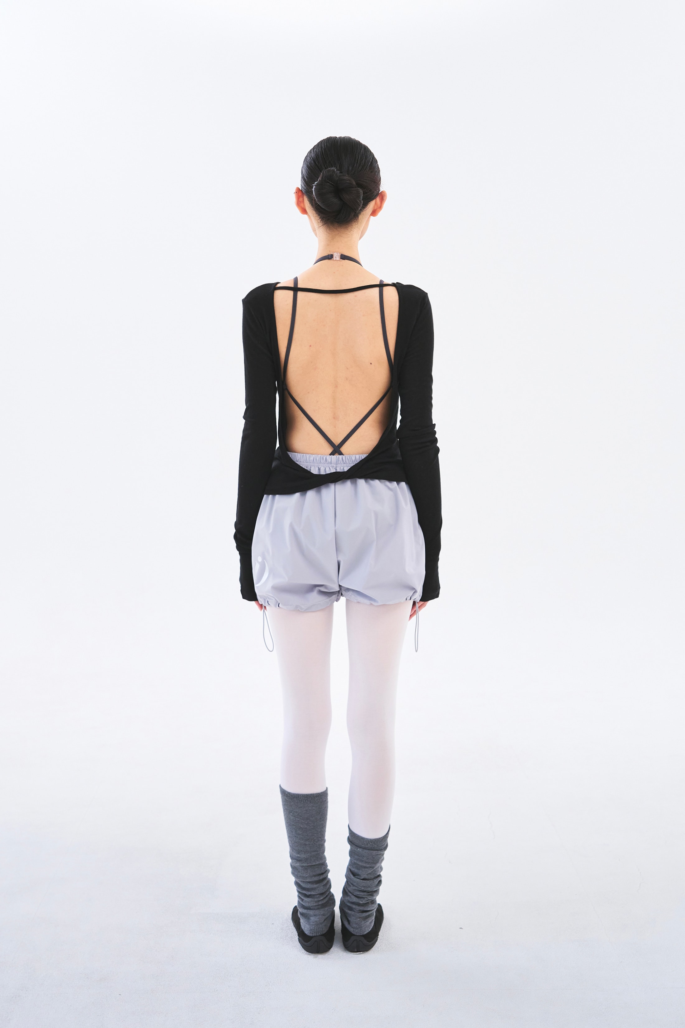 [2차 Reorder]Twist Back Tee _ Black