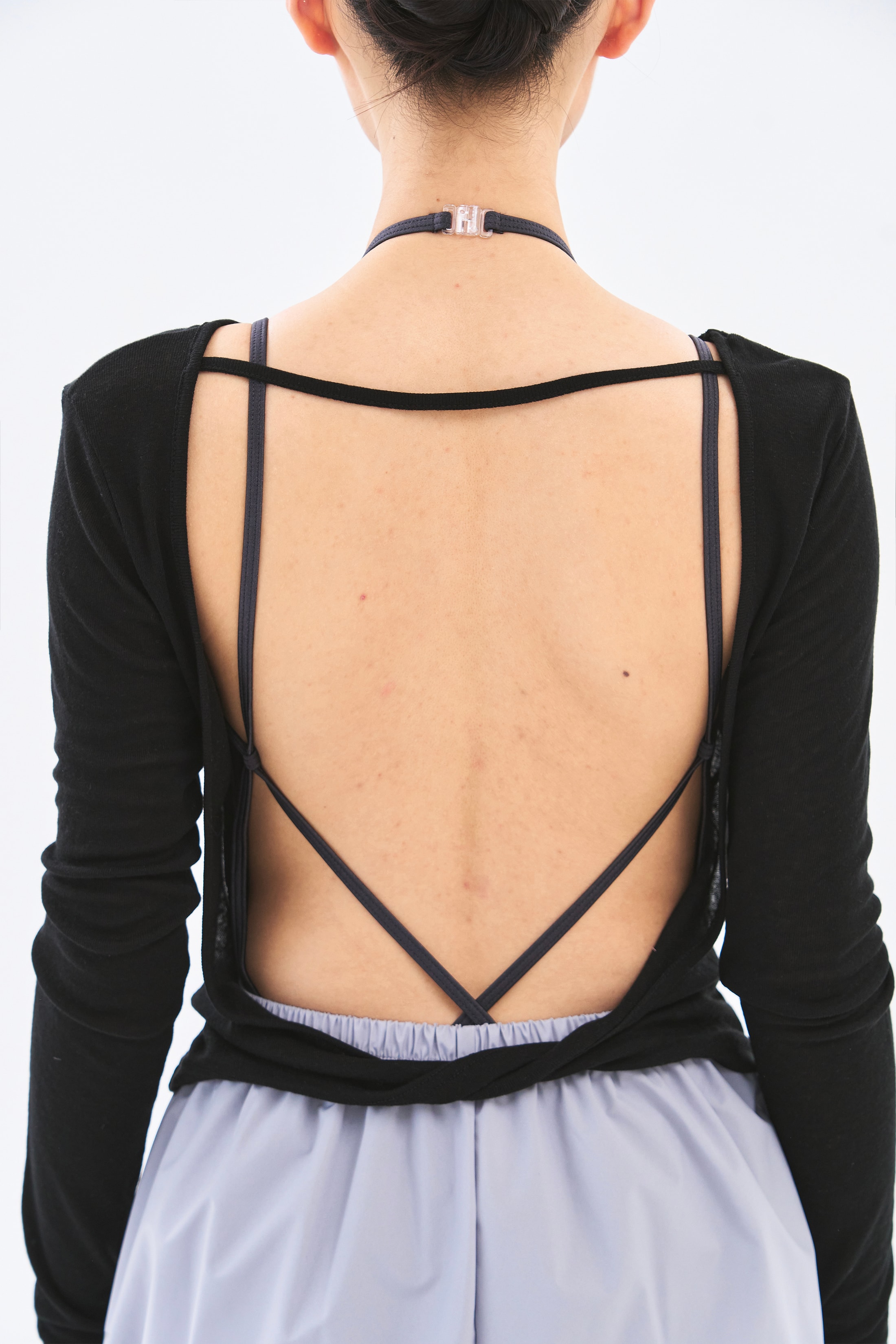 [2차 Reorder]Twist Back Tee _ Black