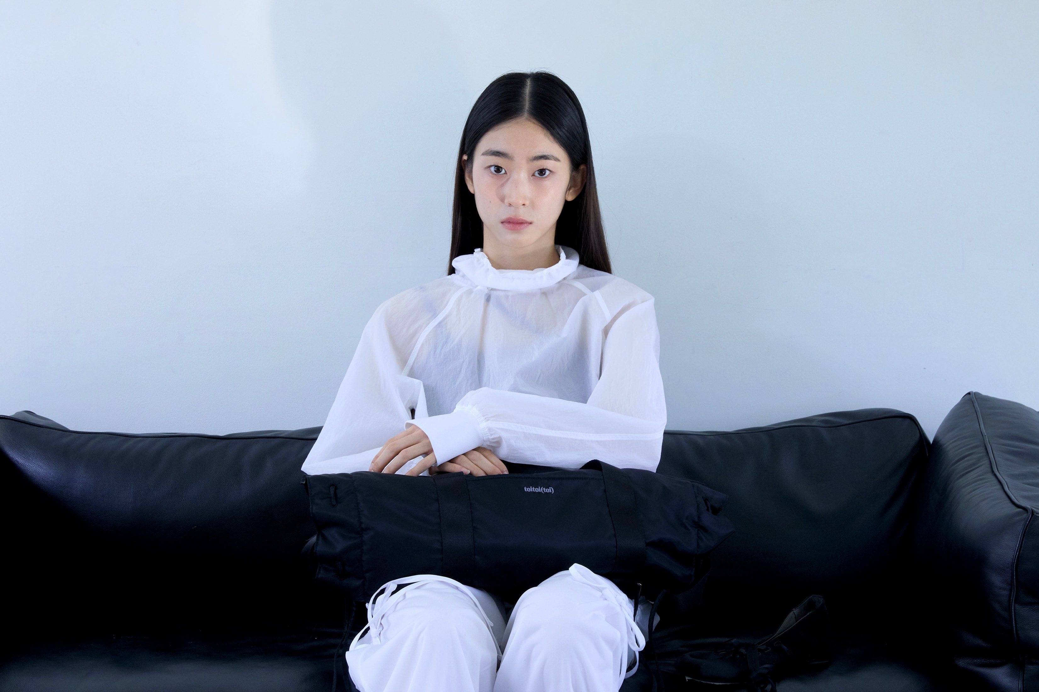 Nylon String Warm-up Top_WHITE