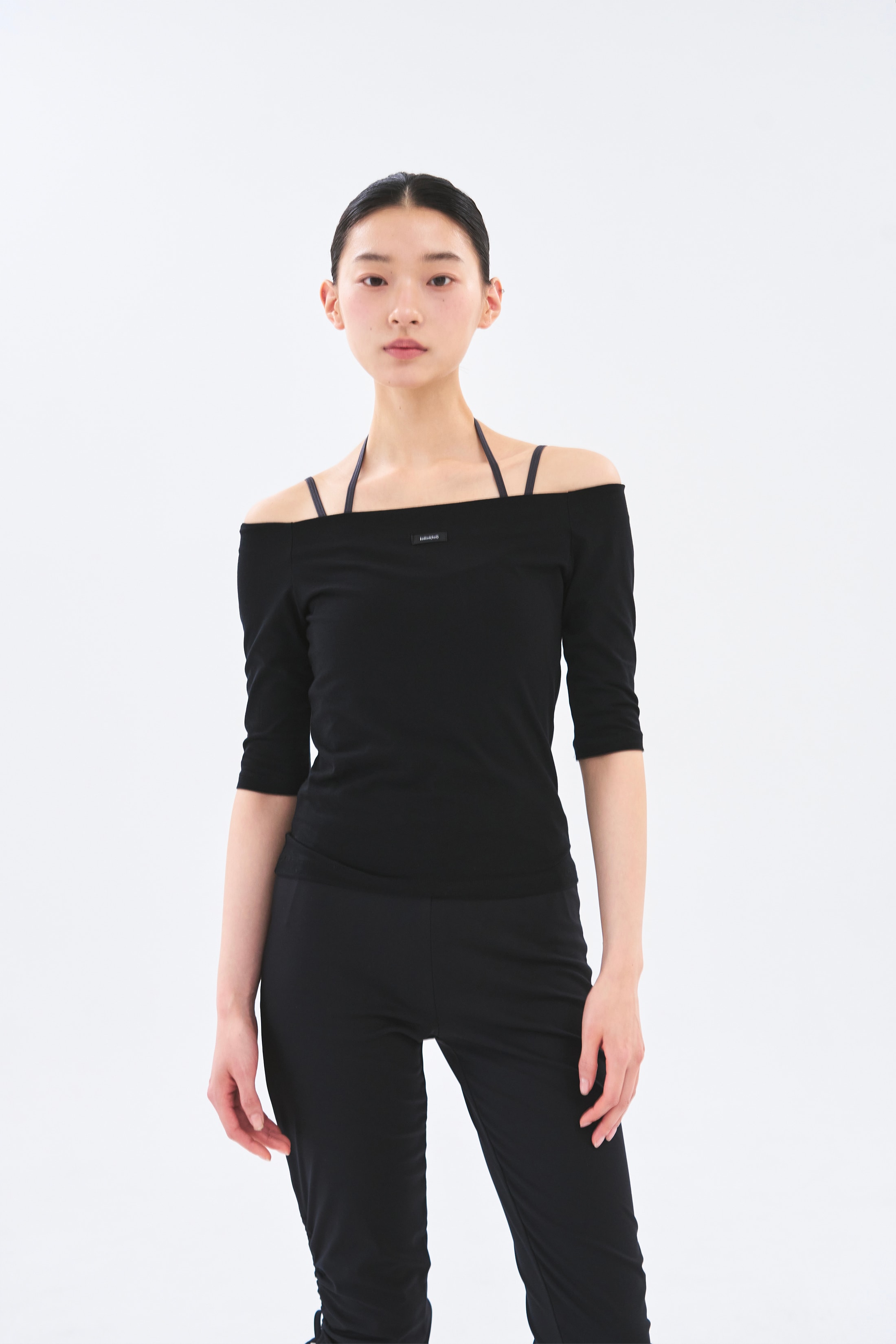 [4차 Reorder]Off Shoulder Tee _ Black