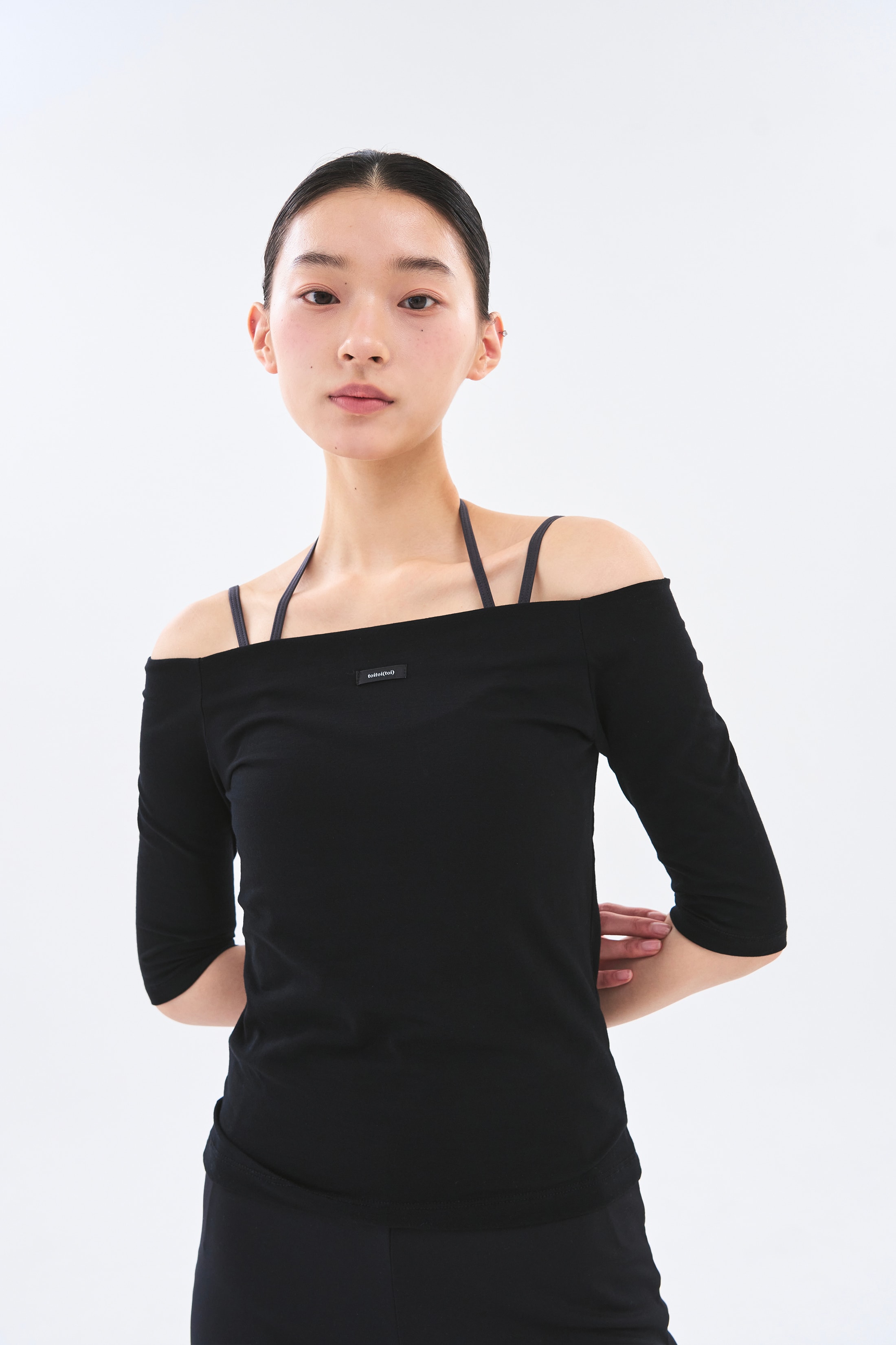 [4차 Reorder]Off Shoulder Tee _ Black