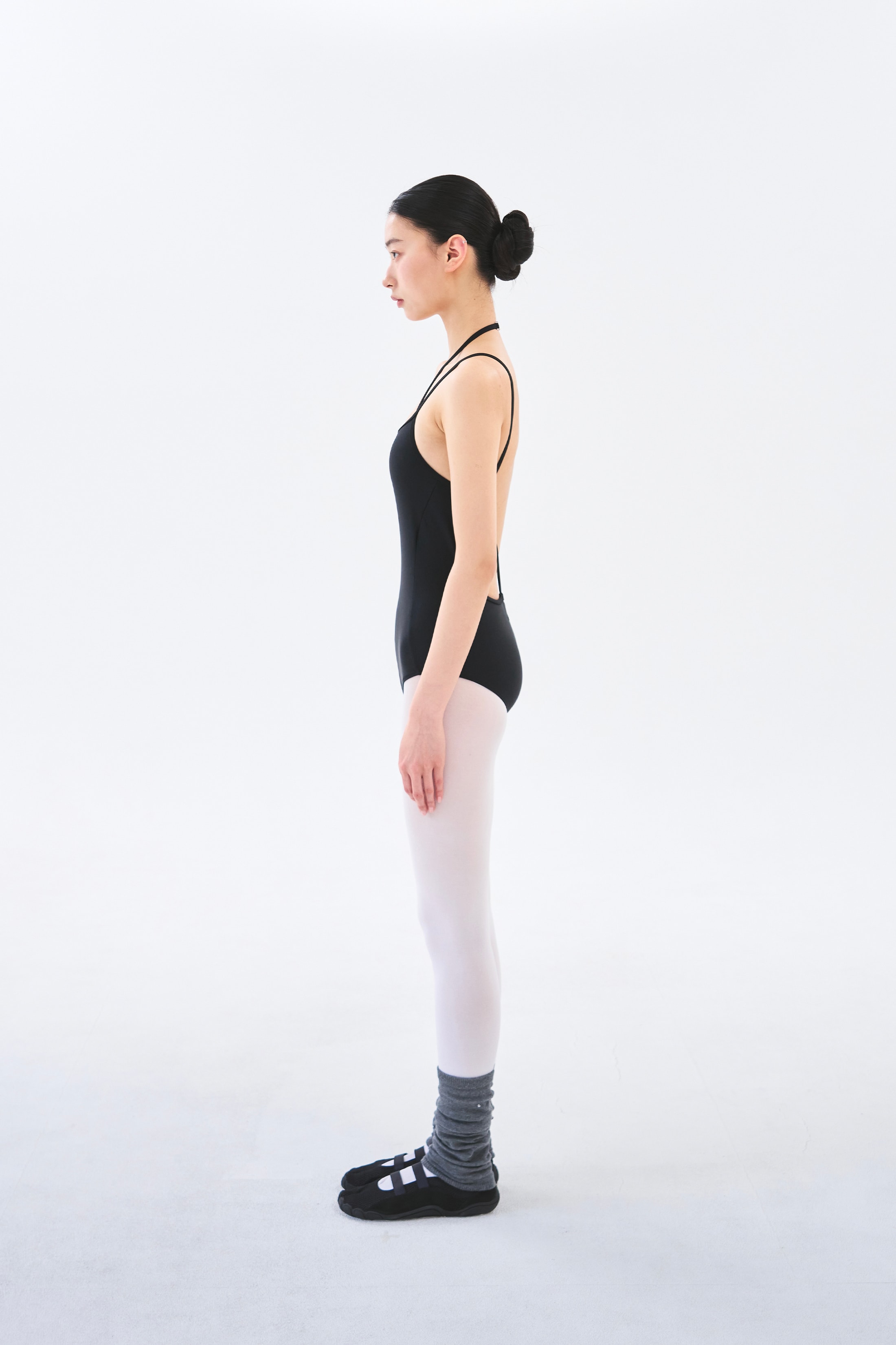 [Reorder]Double Strap Leotard _ Black