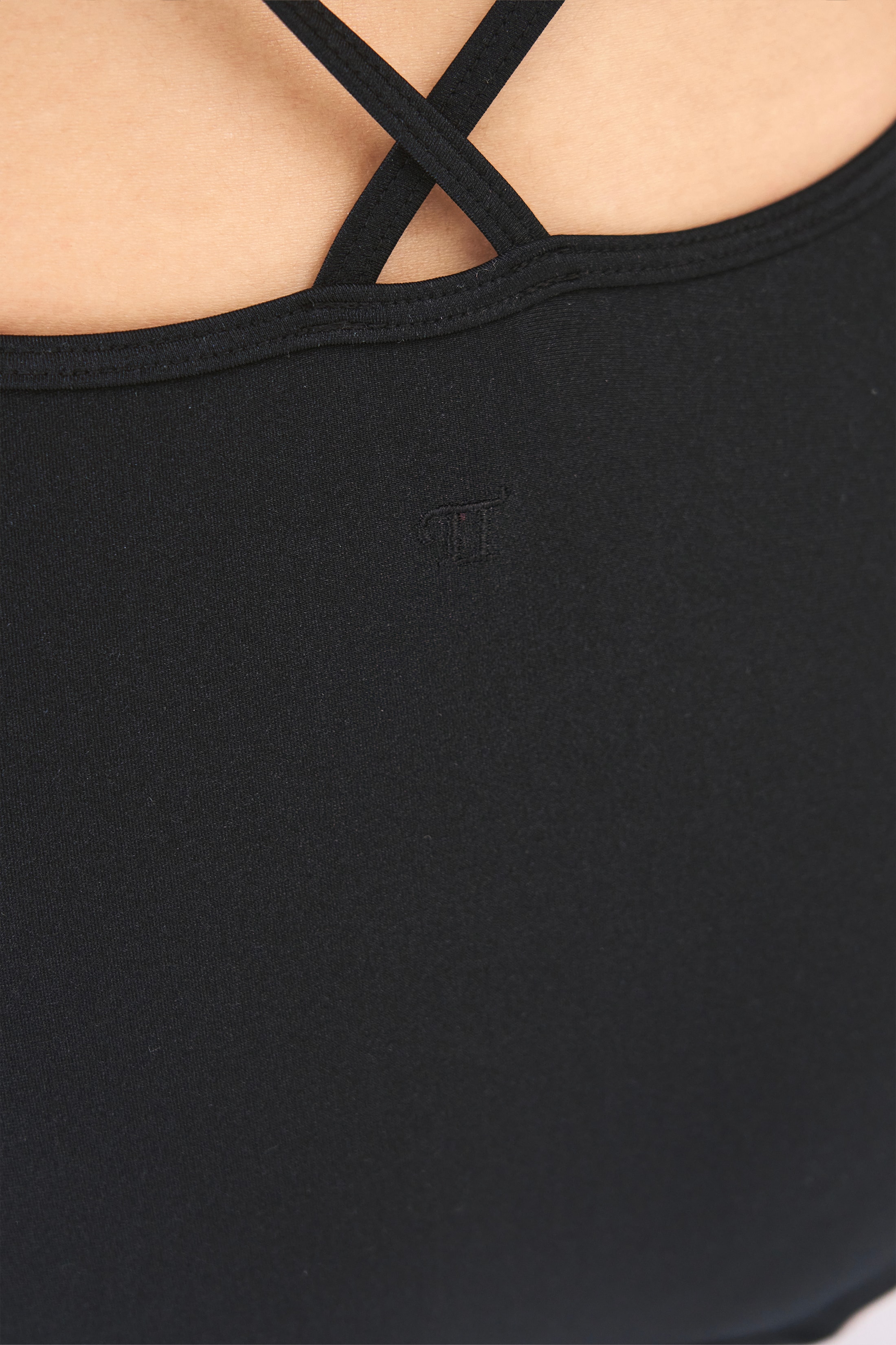 [Reorder]Double Strap Leotard _ Black