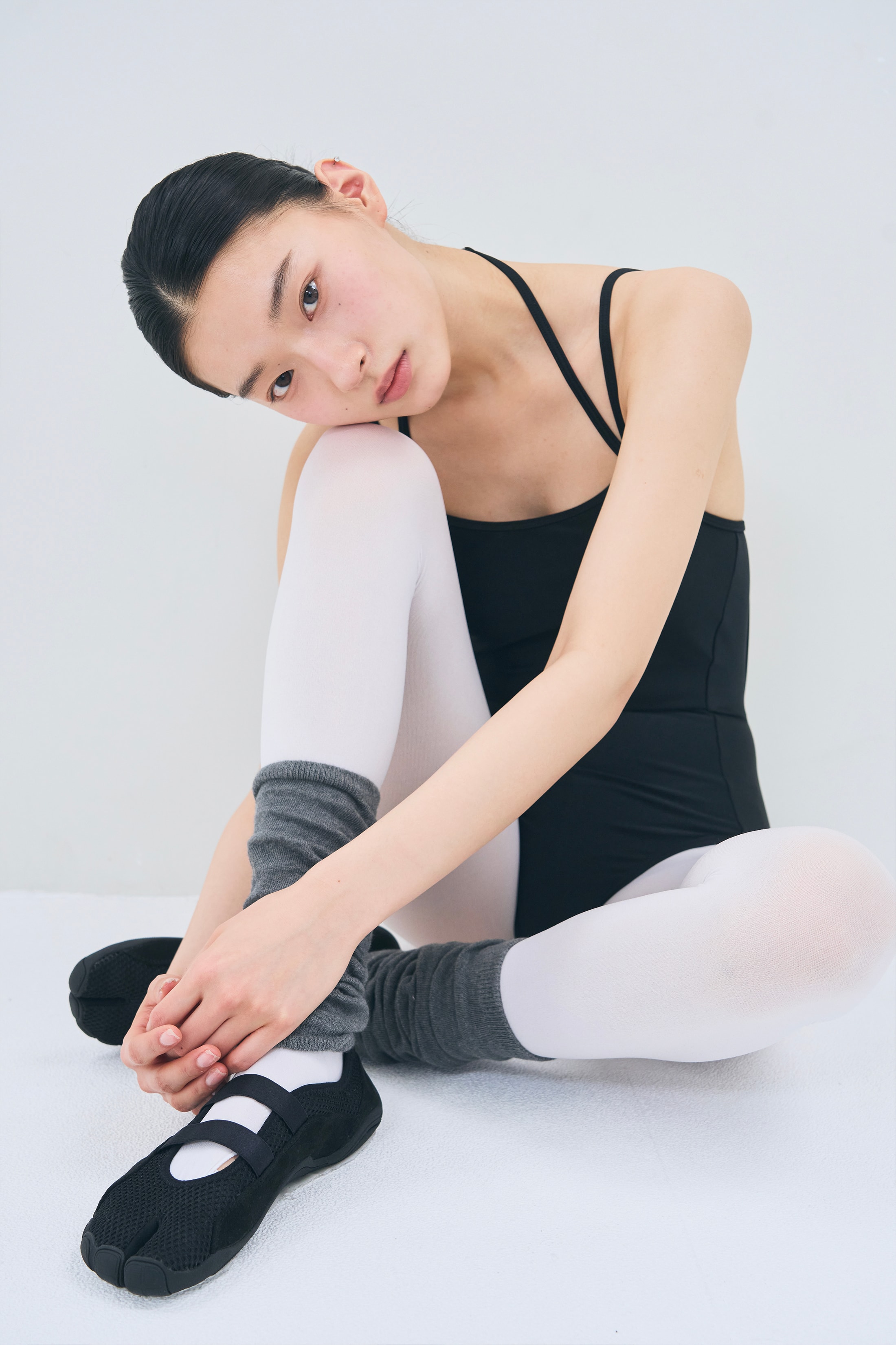 [Reorder]Double Strap Leotard _ Black