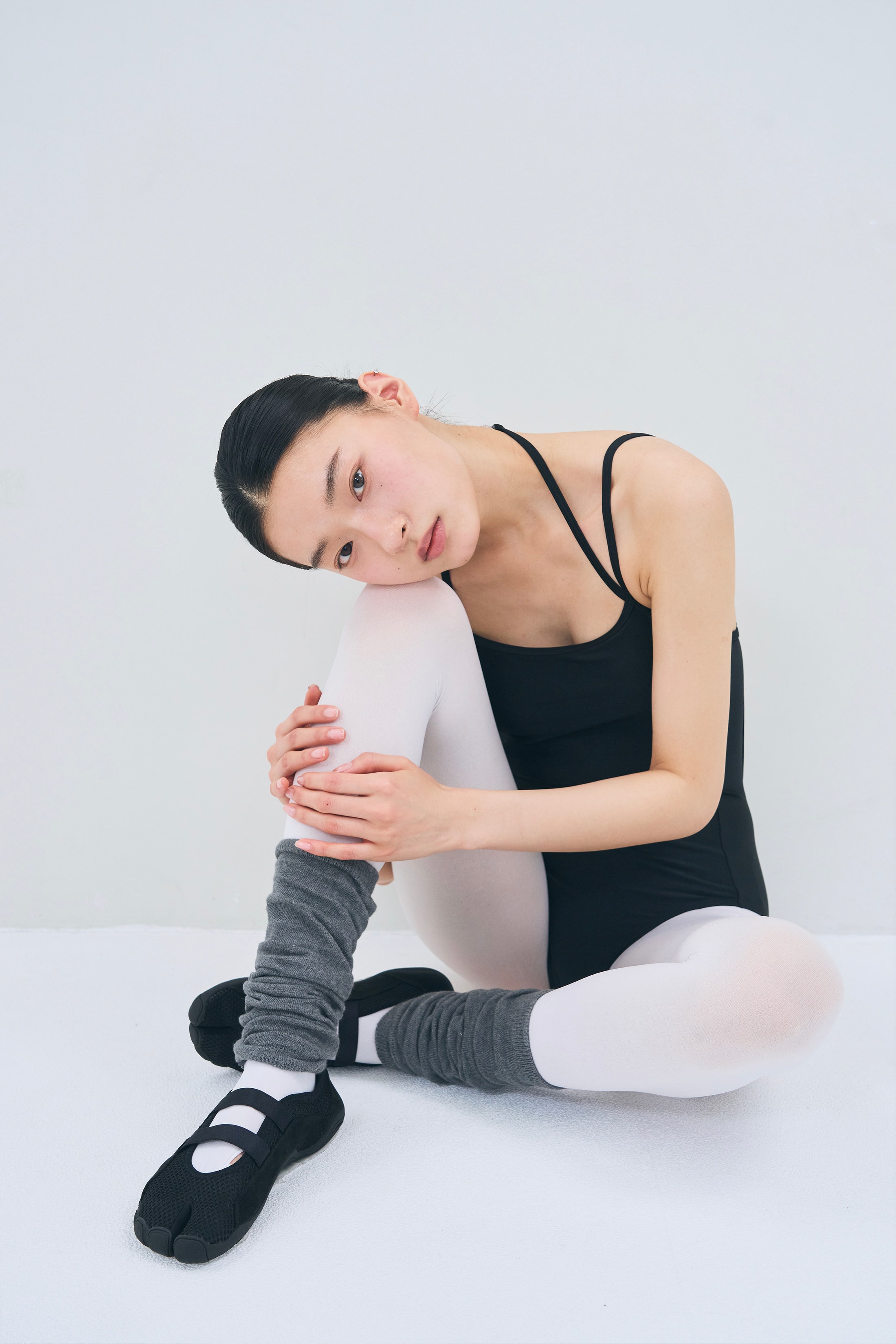 [Reorder]Double Strap Leotard _ Black