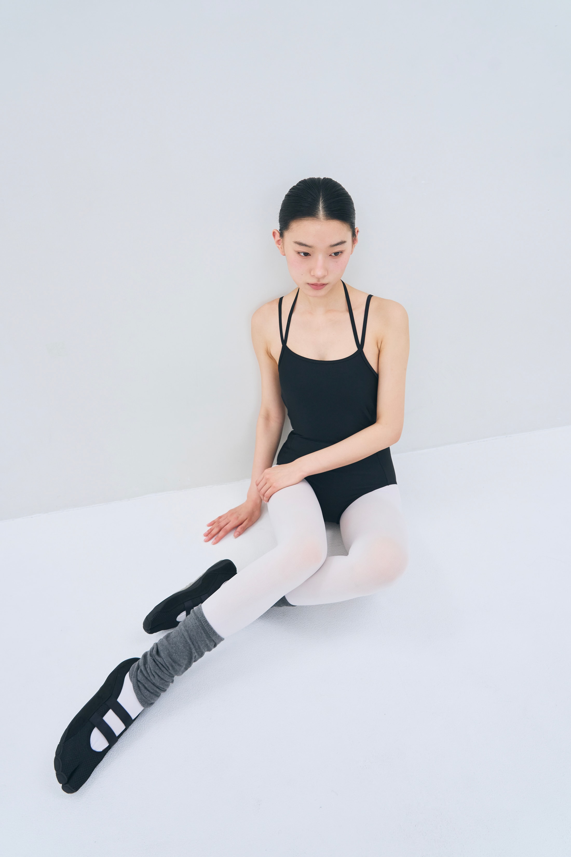 [Reorder]Double Strap Leotard _ Black
