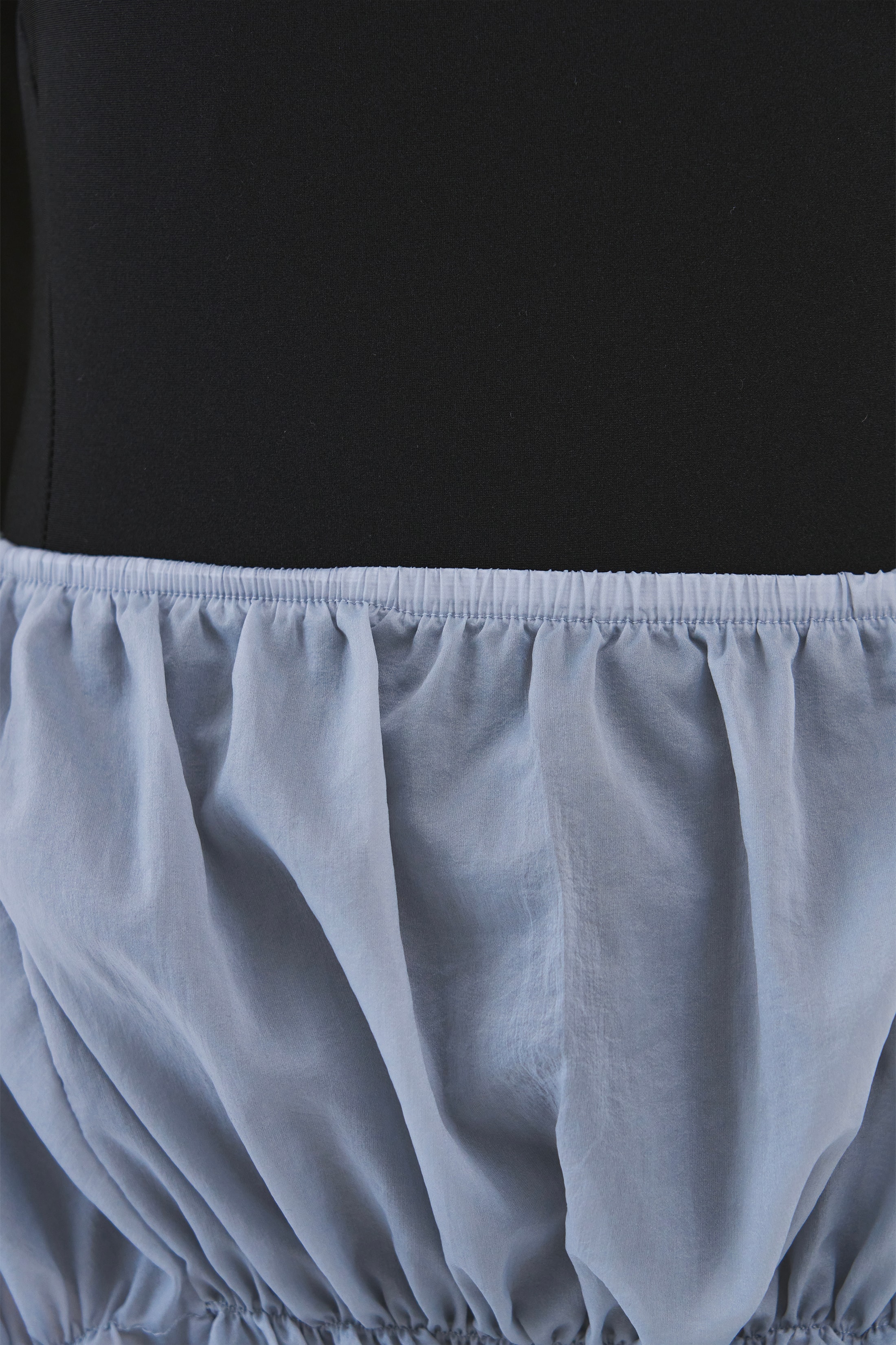Sheer Coil Skirt _ Mist Grey