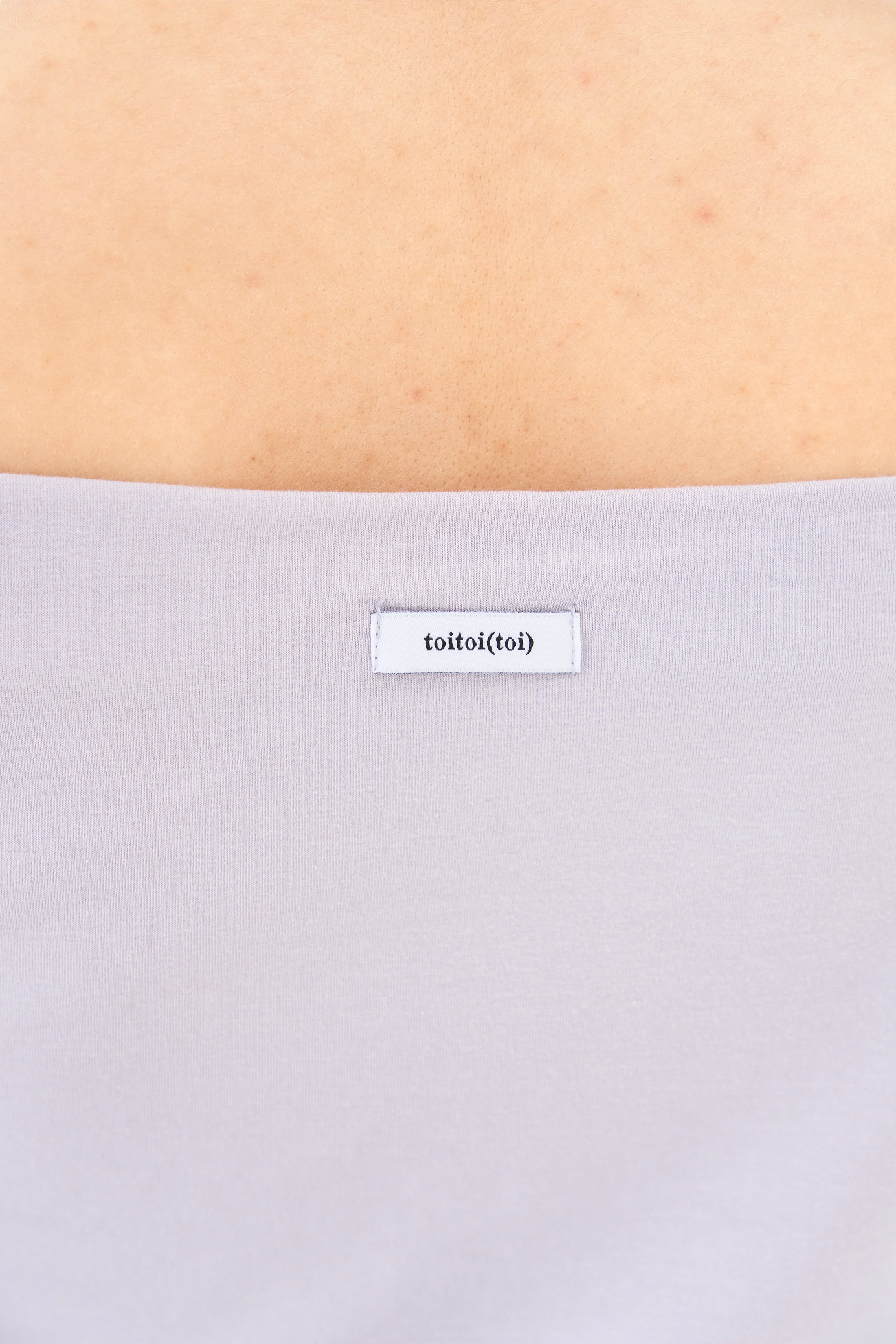 Off Shoulder Tee _ Grey Lavender
