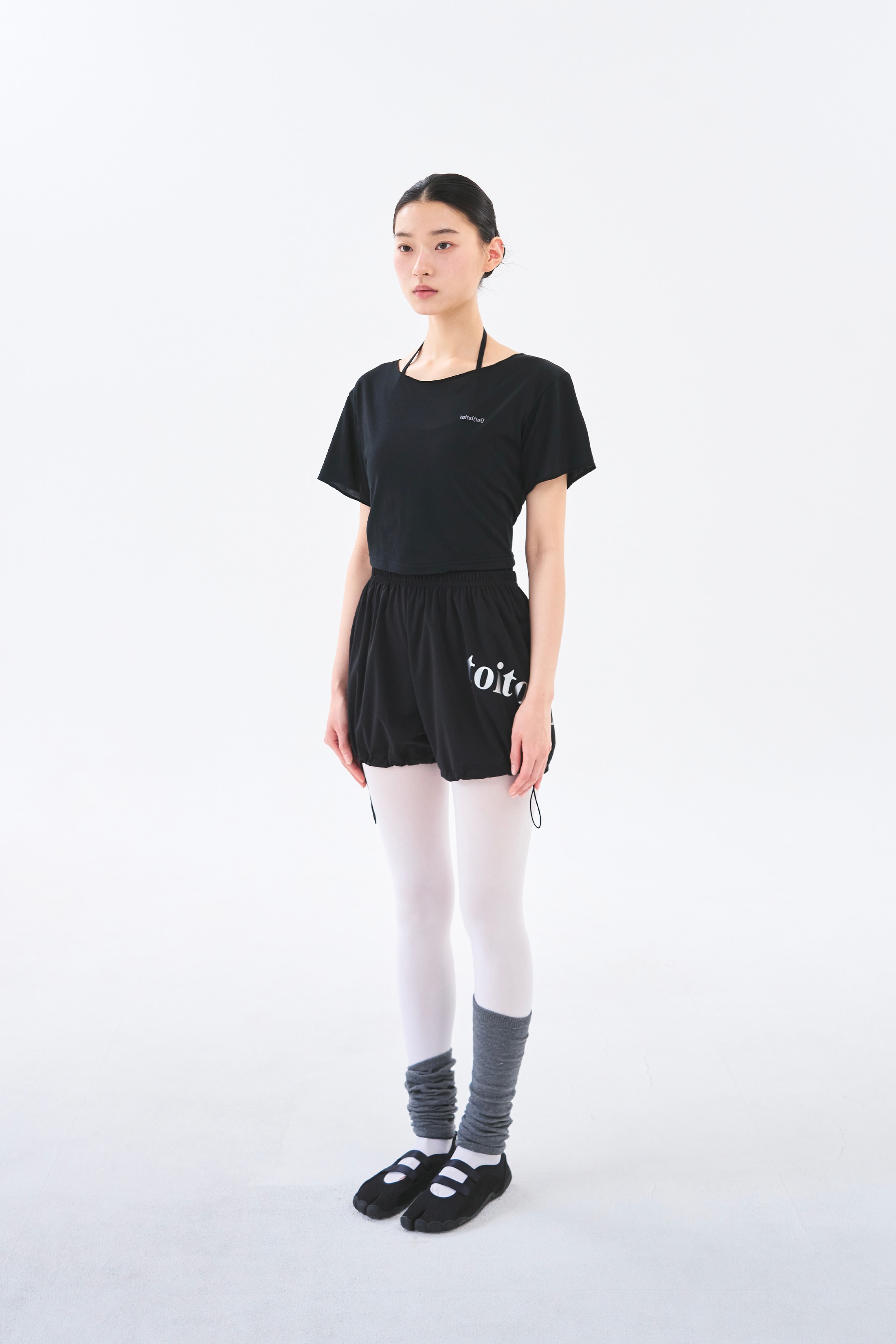 [4차 Reorder]Circle Back Crop Tee _ Black