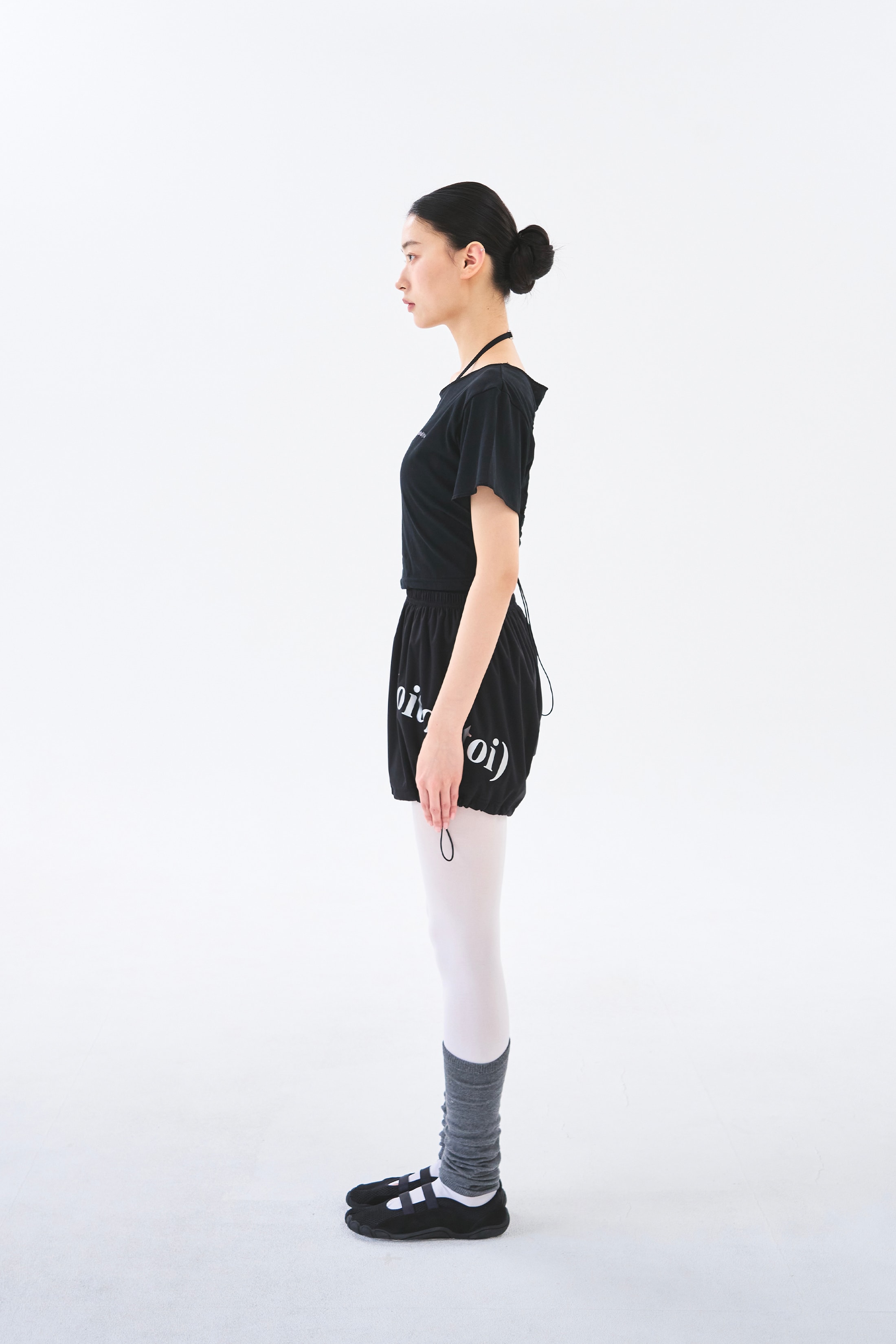[4차 Reorder]Circle Back Crop Tee _ Black
