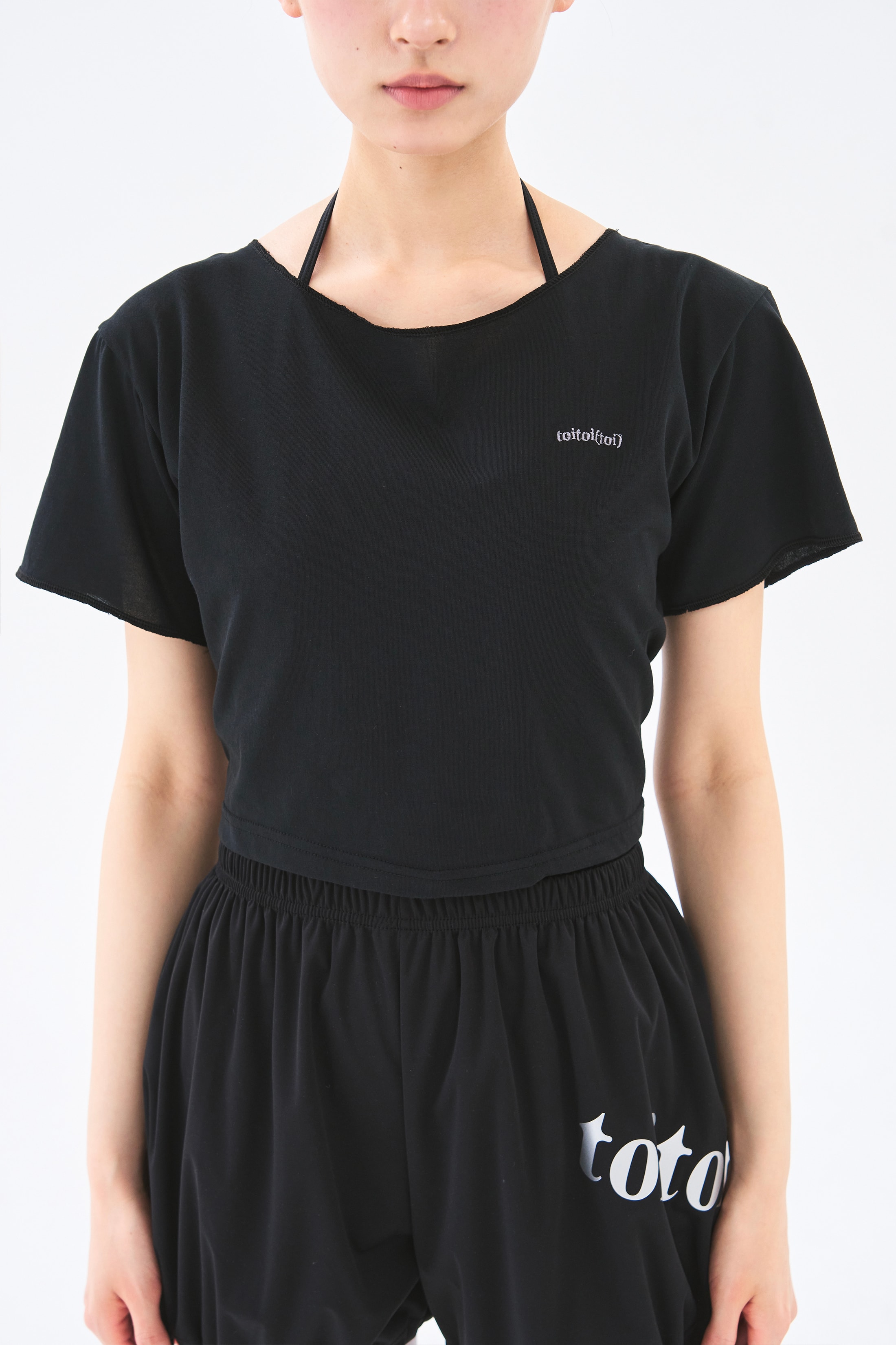 [4차 Reorder]Circle Back Crop Tee _ Black