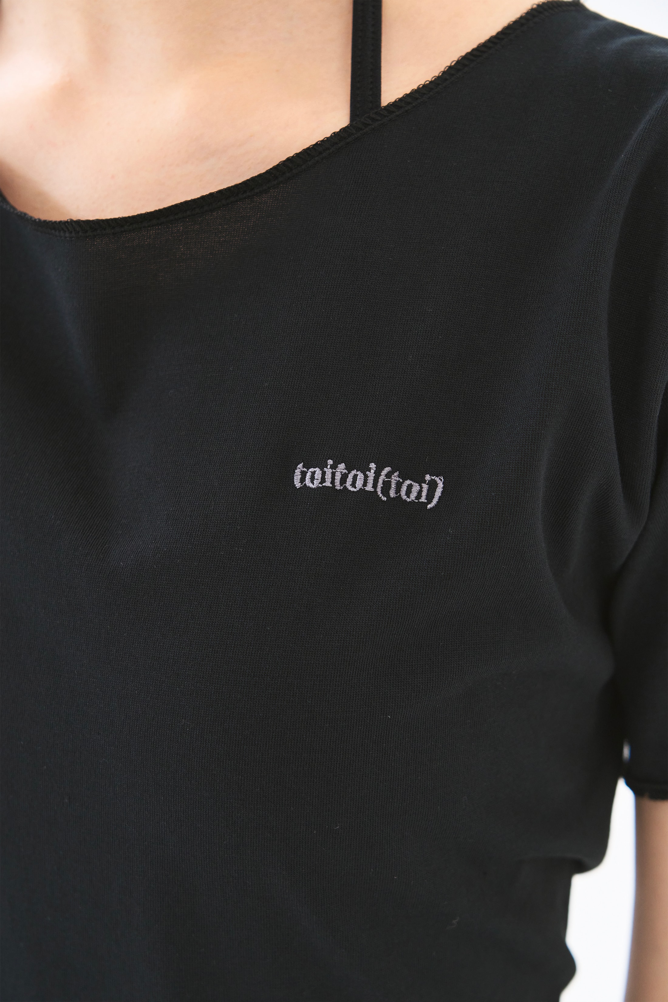 [4차 Reorder]Circle Back Crop Tee _ Black