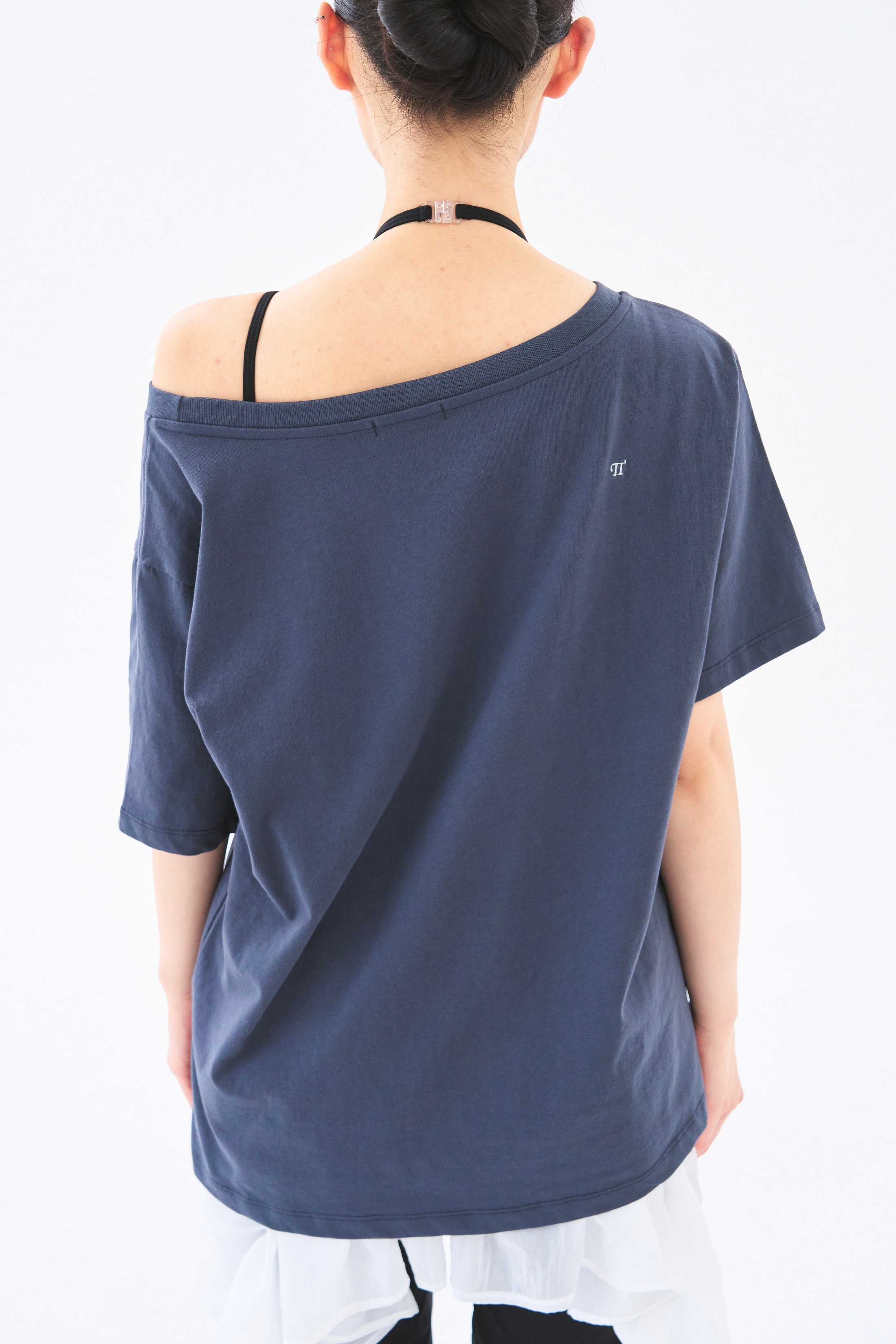 [5차 Reorder]Toitoi(toi) Drape Shoulder Tee _ Navy Charcoal