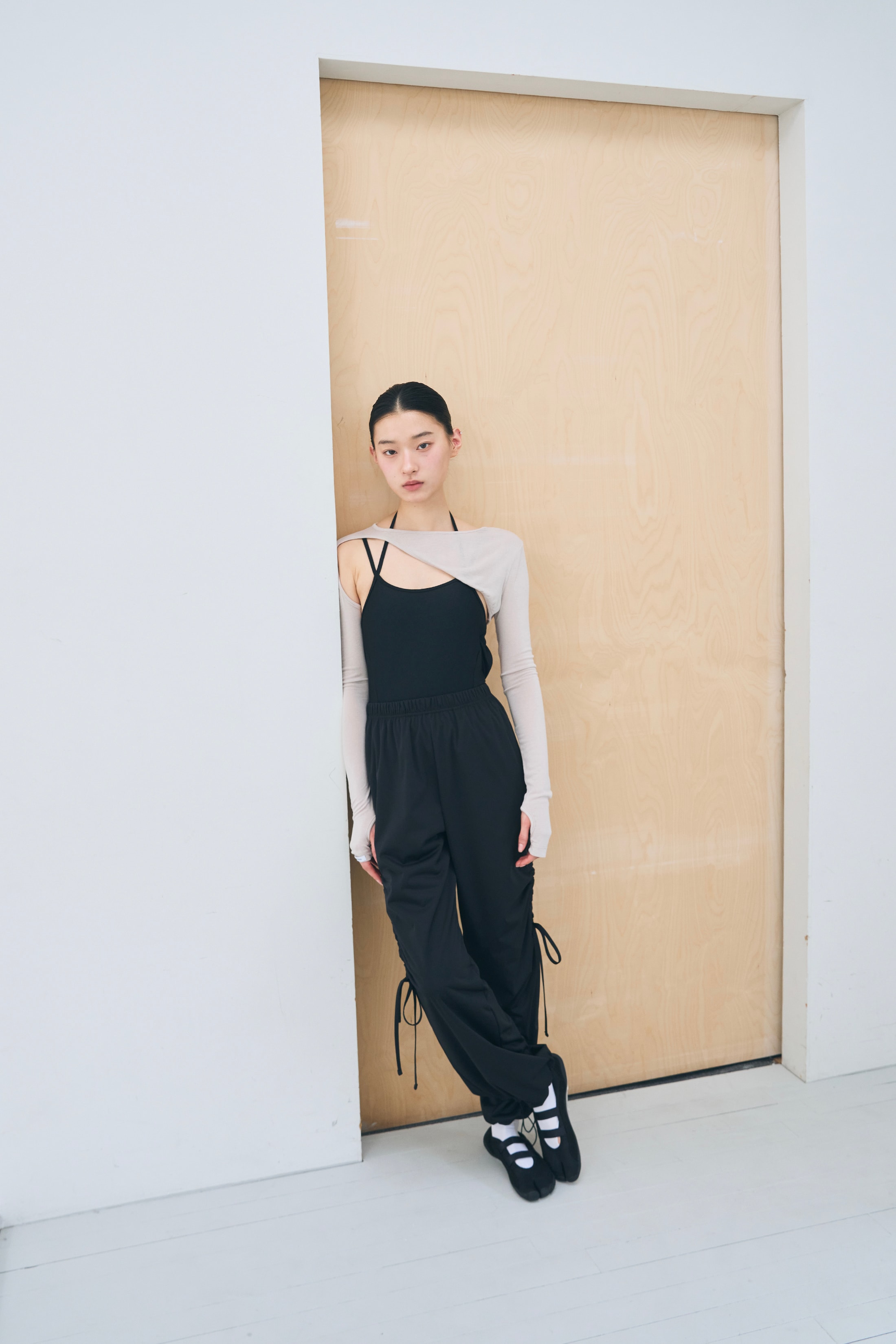 [13차 Reorder]Bow Warm-up Pants _ BLACK