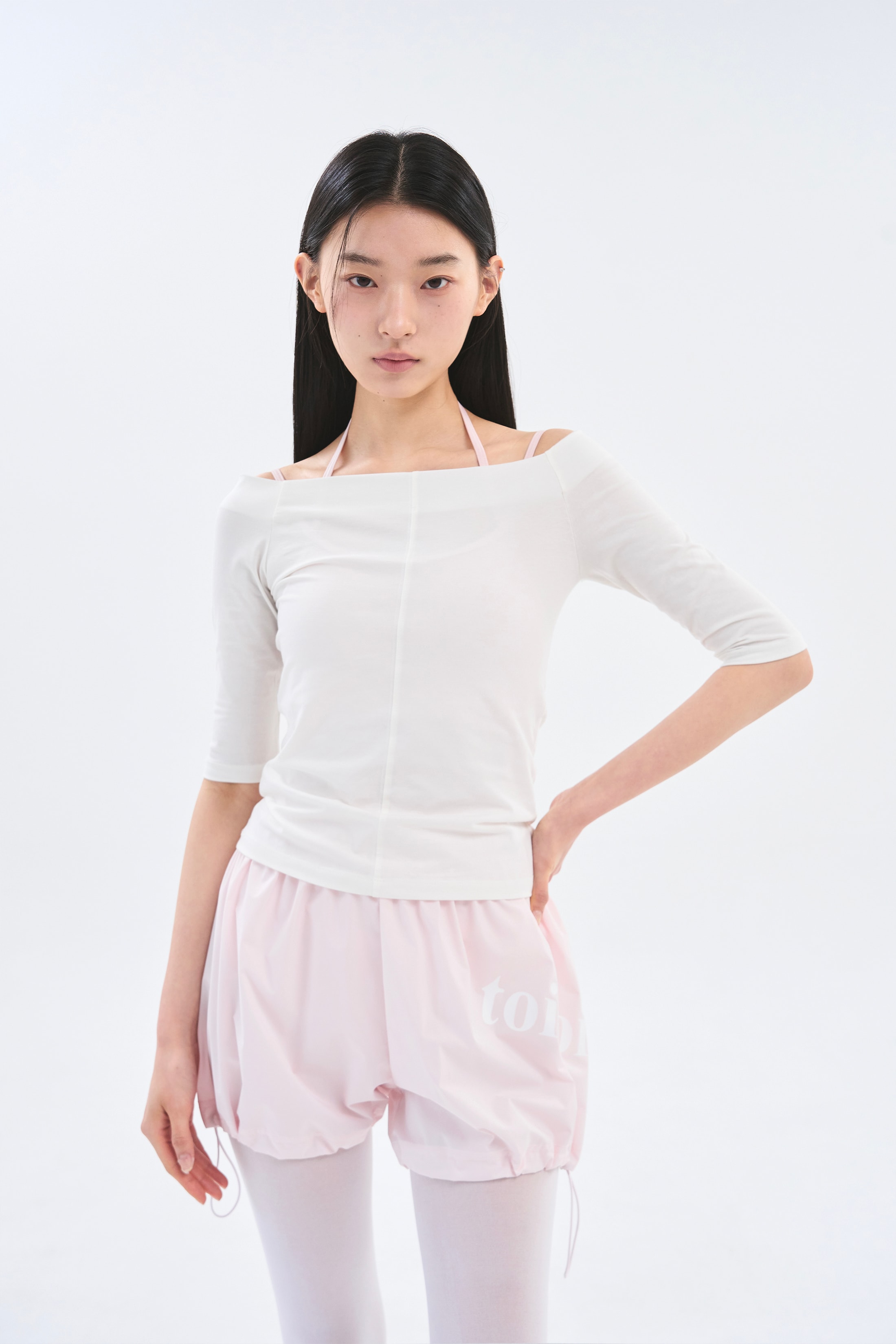 [3차 Reorder]Off Shoulder Tee _ Pure white
