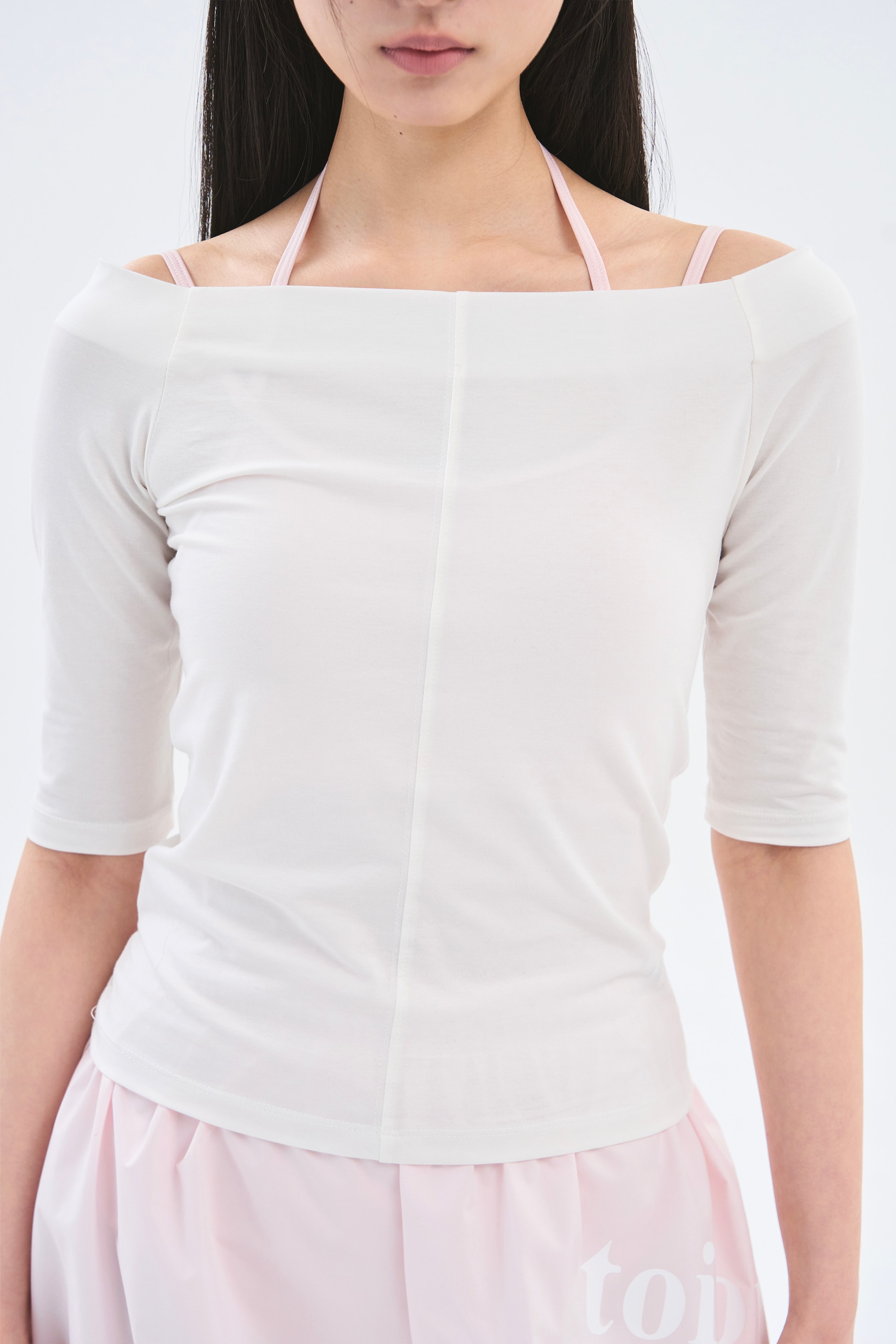[3차 Reorder]Off Shoulder Tee _ Pure white