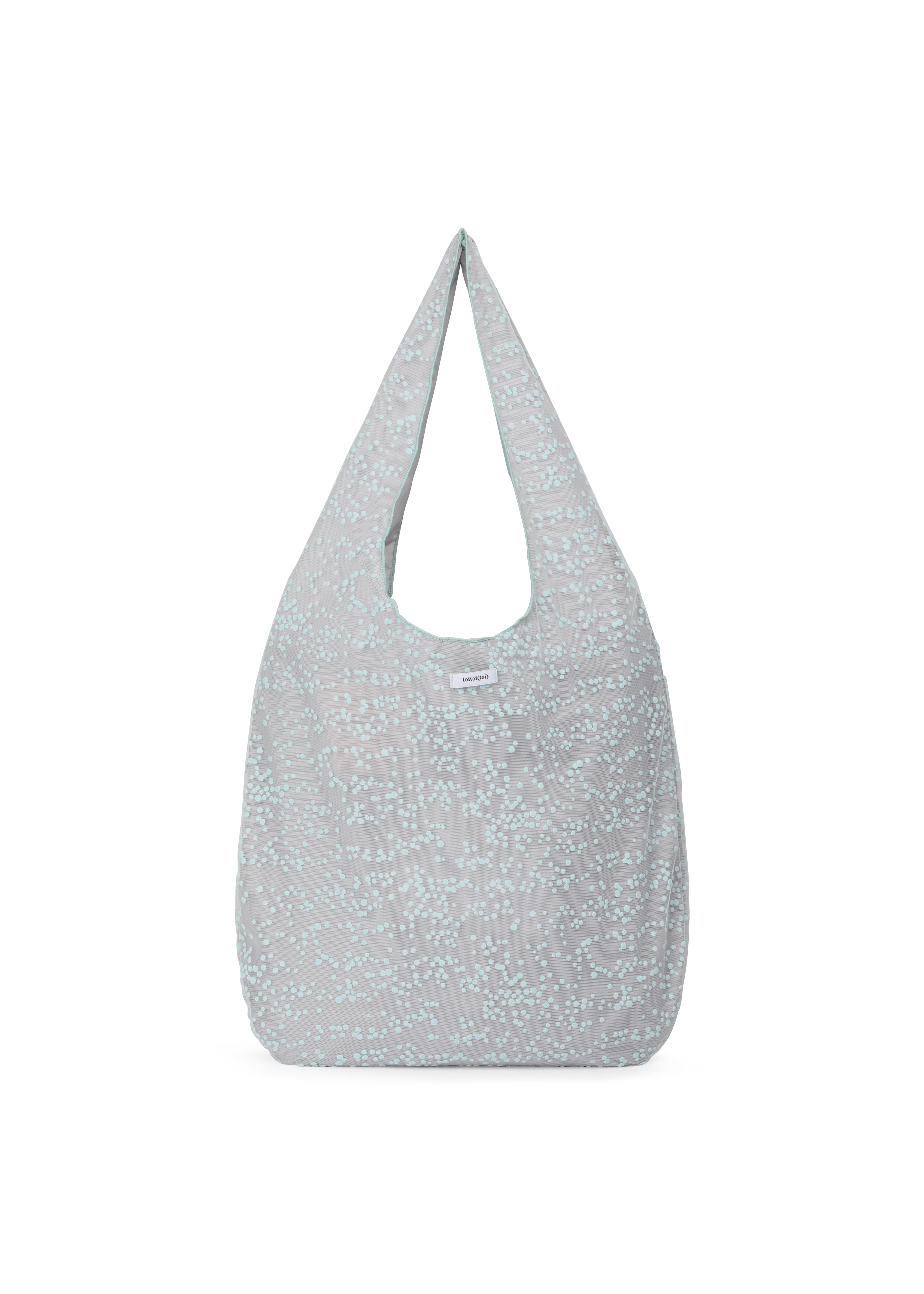 [2차 Reorder]Dot Mesh Bag _ Grey/Soft Mint Dot