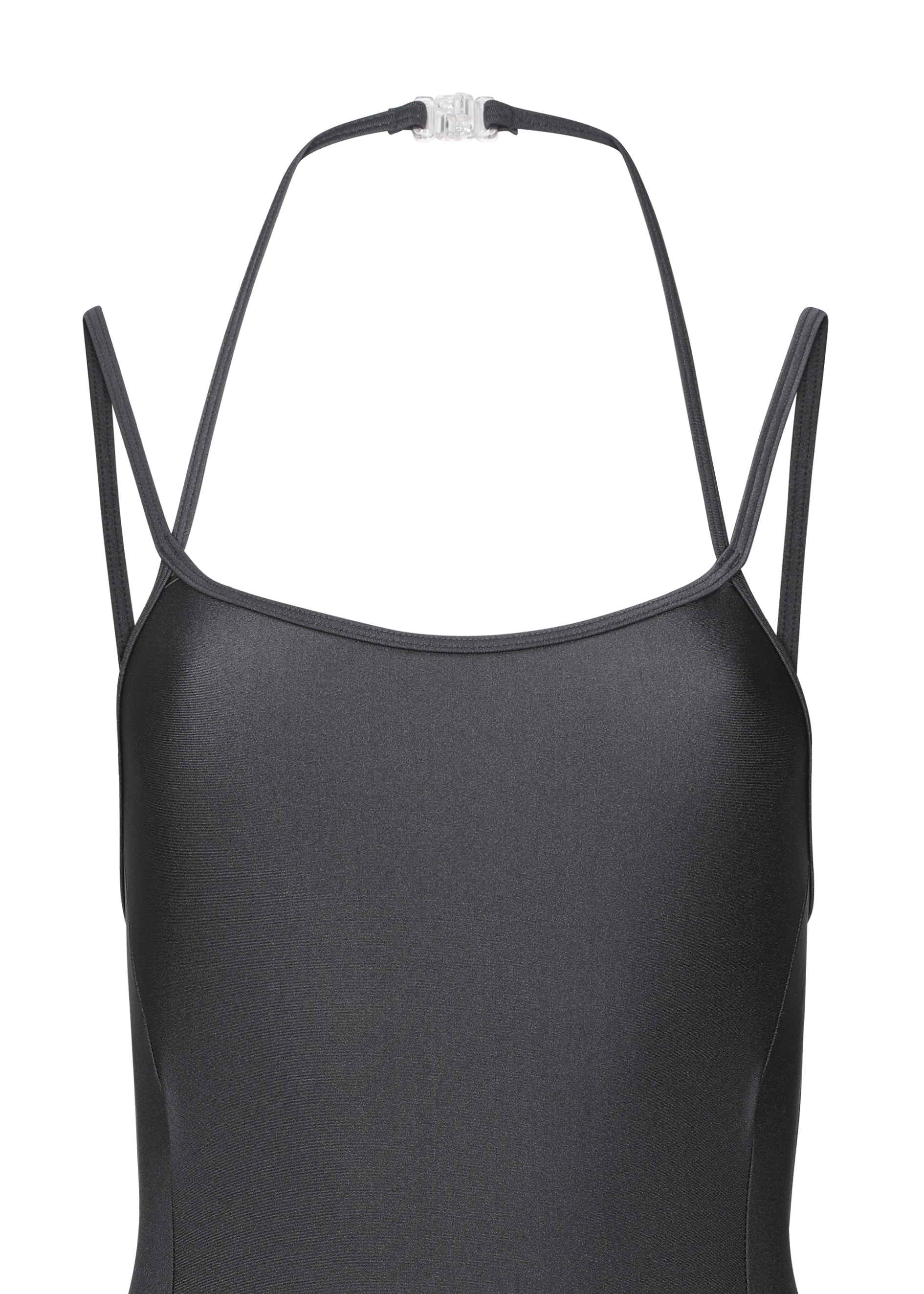 [Reorder]Double Strap Leotard _ Charcoal