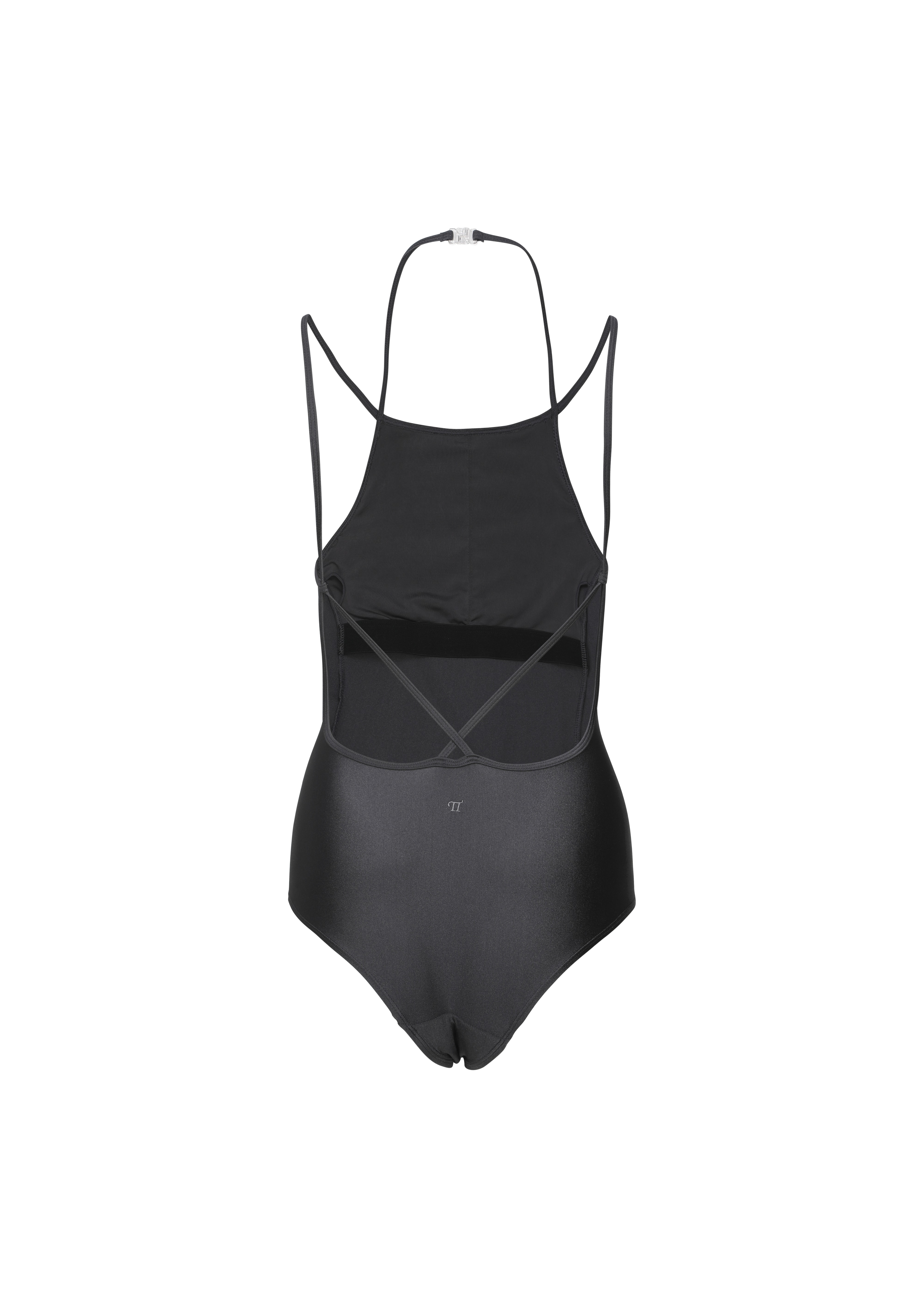 [Reorder]Double Strap Leotard _ Charcoal