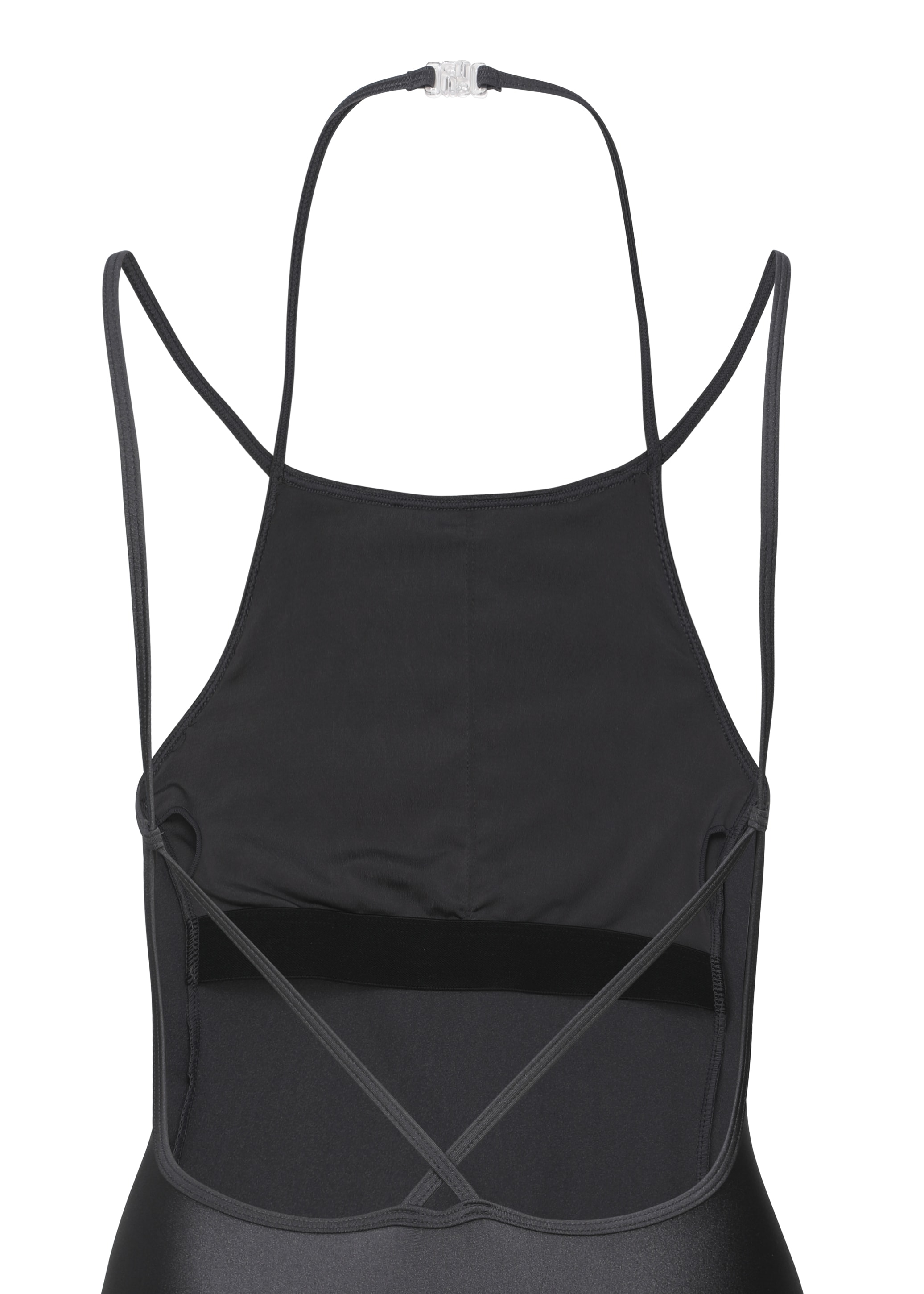 [Reorder]Double Strap Leotard _ Charcoal
