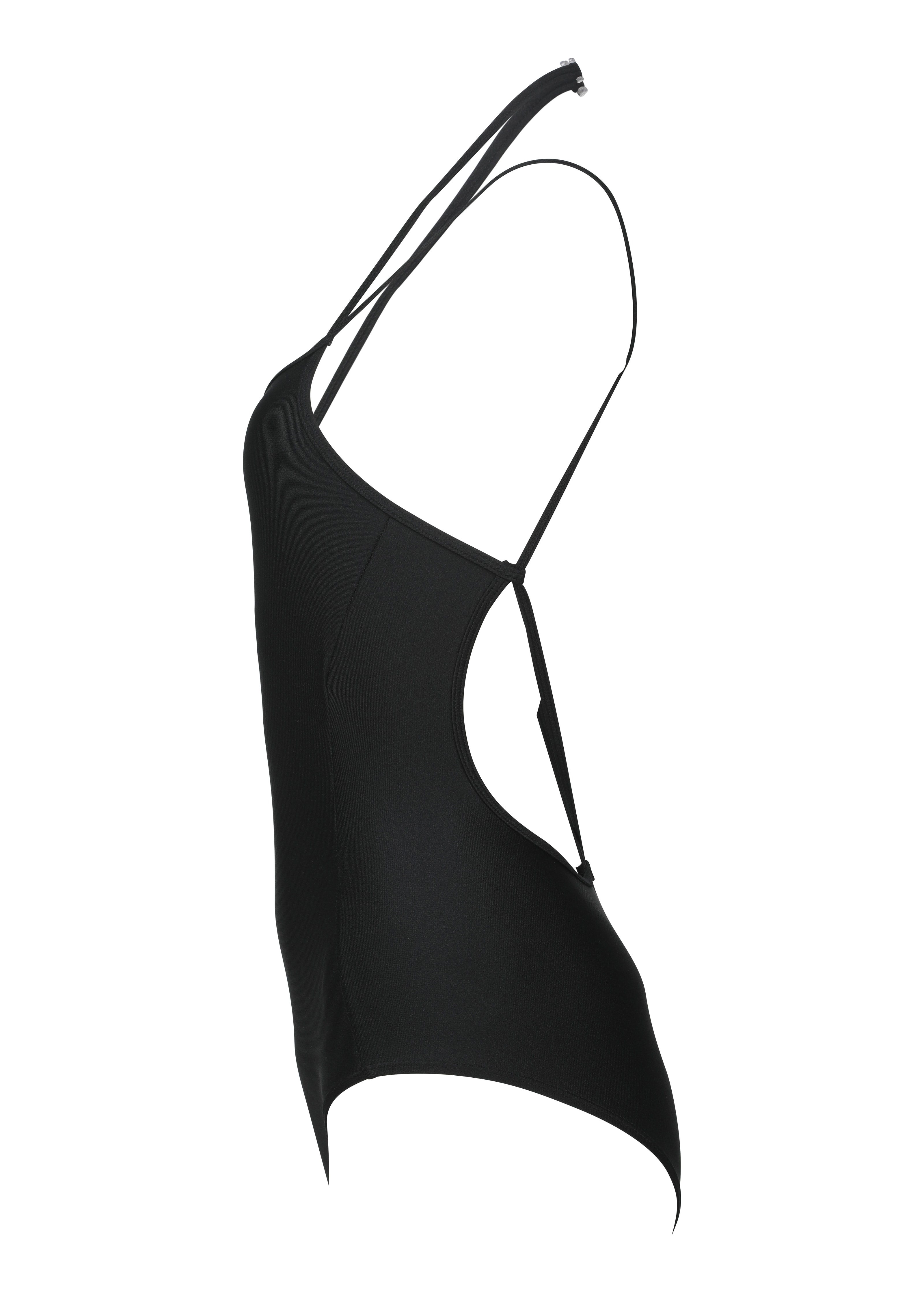 [Reorder]Double Strap Leotard _ Black