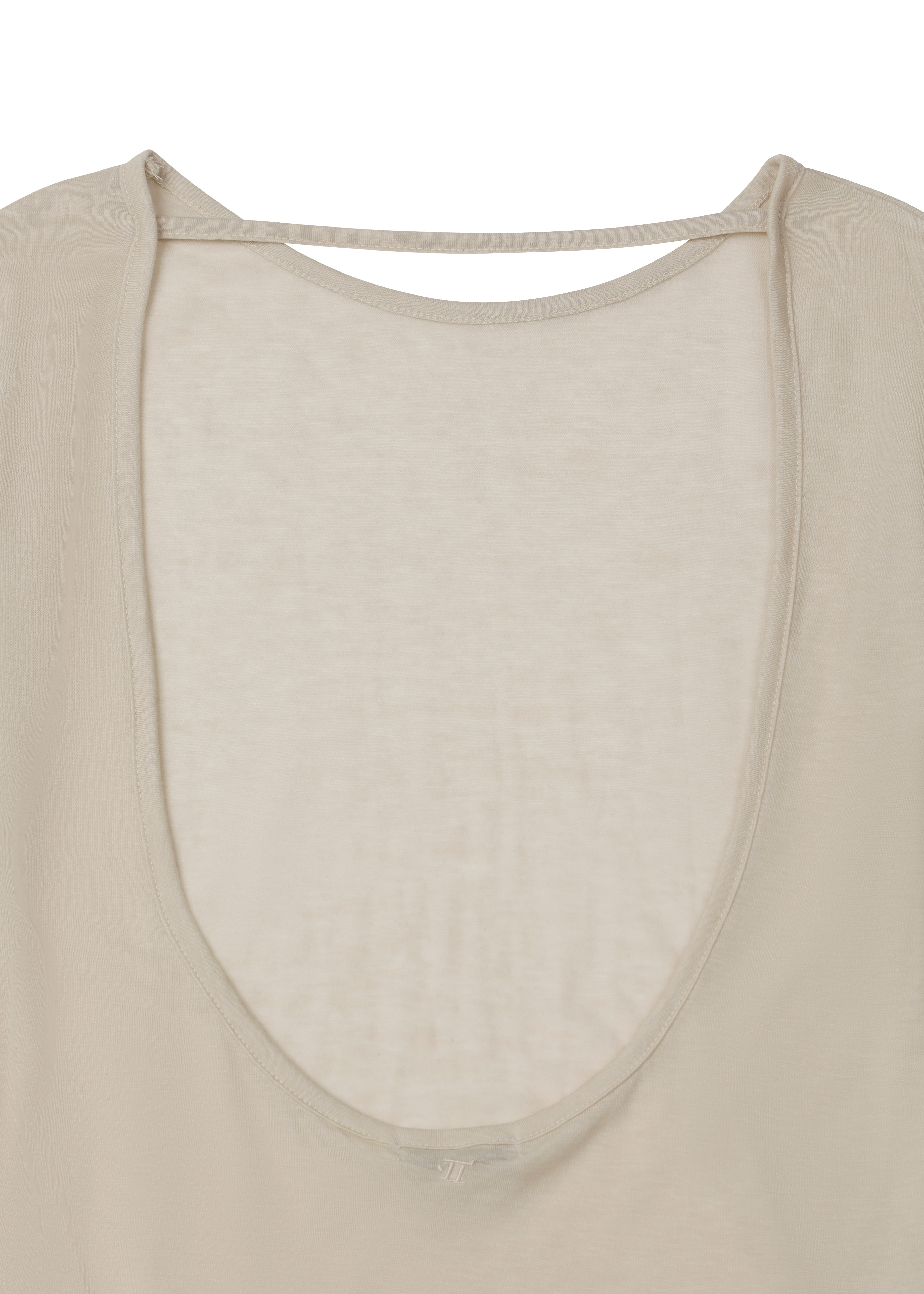 [3차 Reorder]Backless Finger hole Tee _ Warm Beige