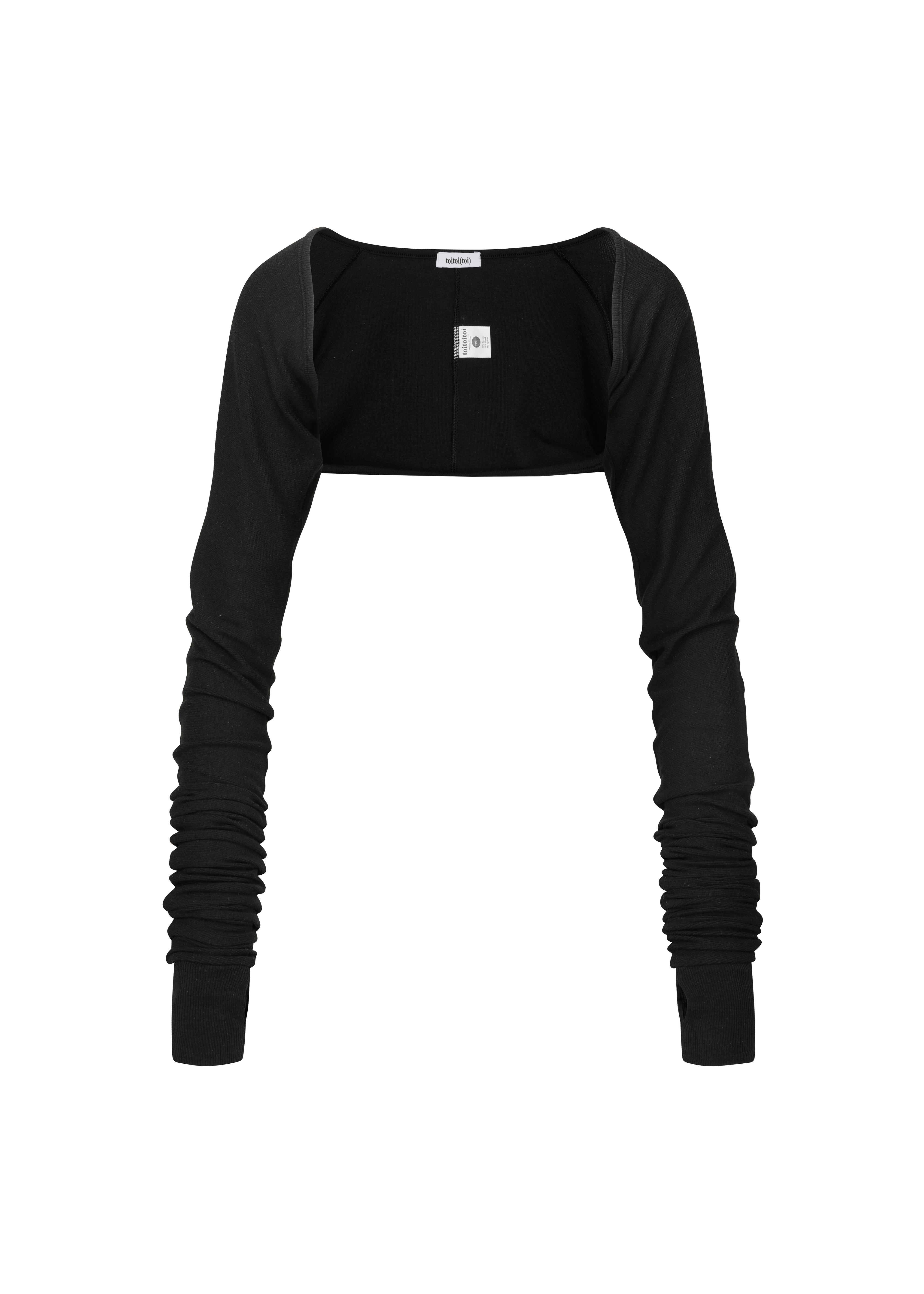 New Extra Long Sleeve Shrug _ Black