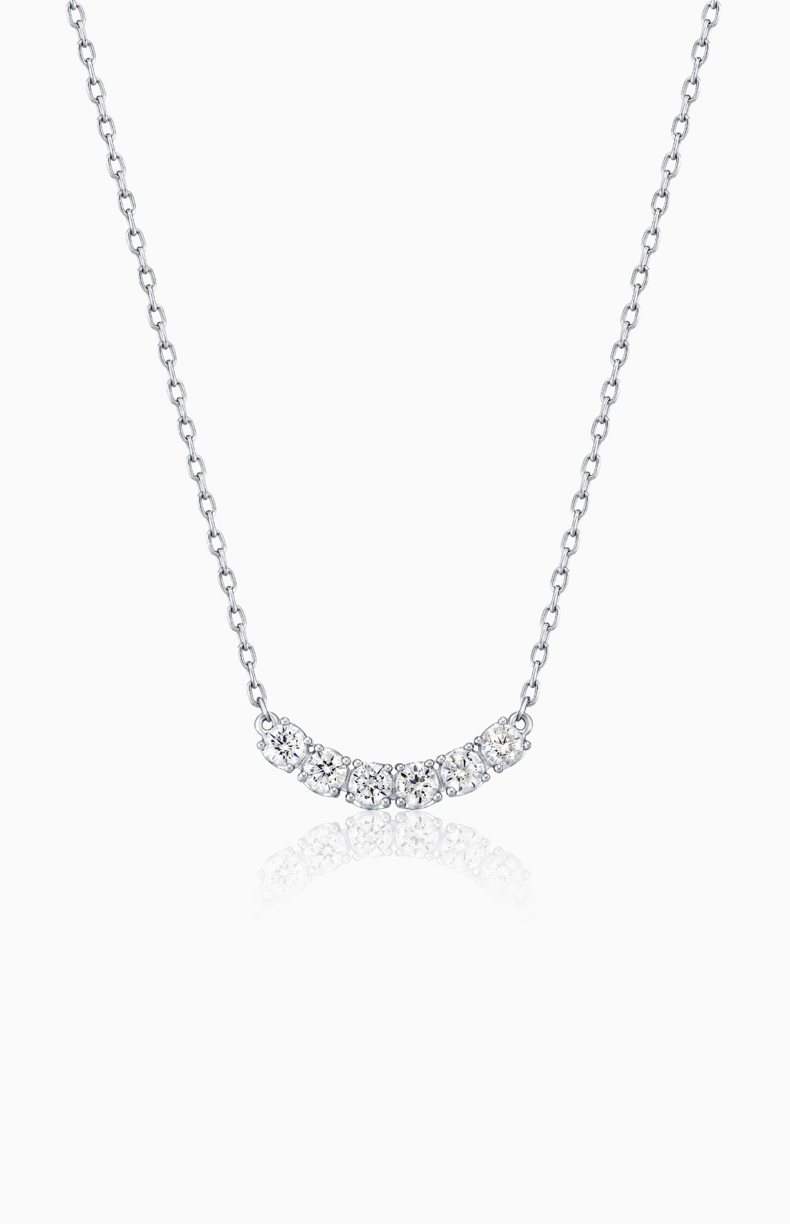 SIX DIAMONDS NECKLACE (natural diamonds)