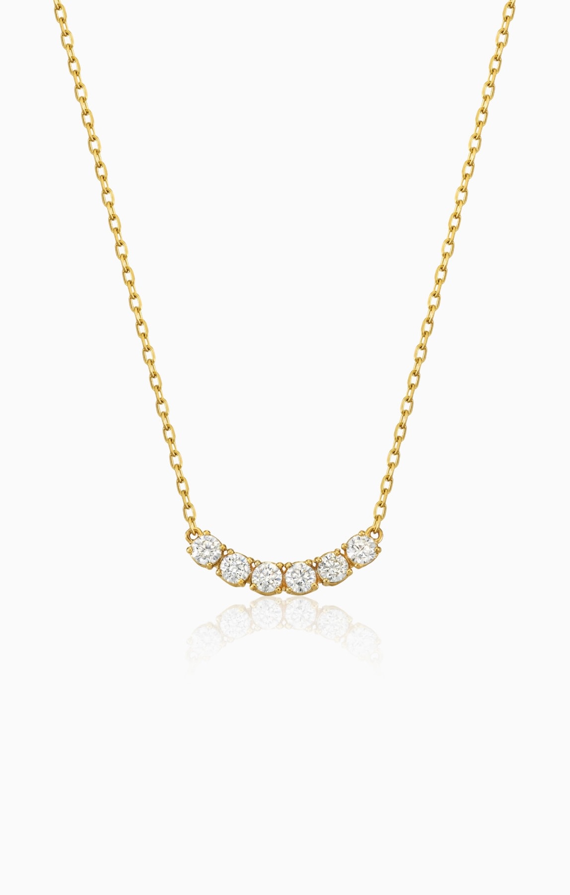 SIX DIAMONDS NECKLACE (natural diamonds)