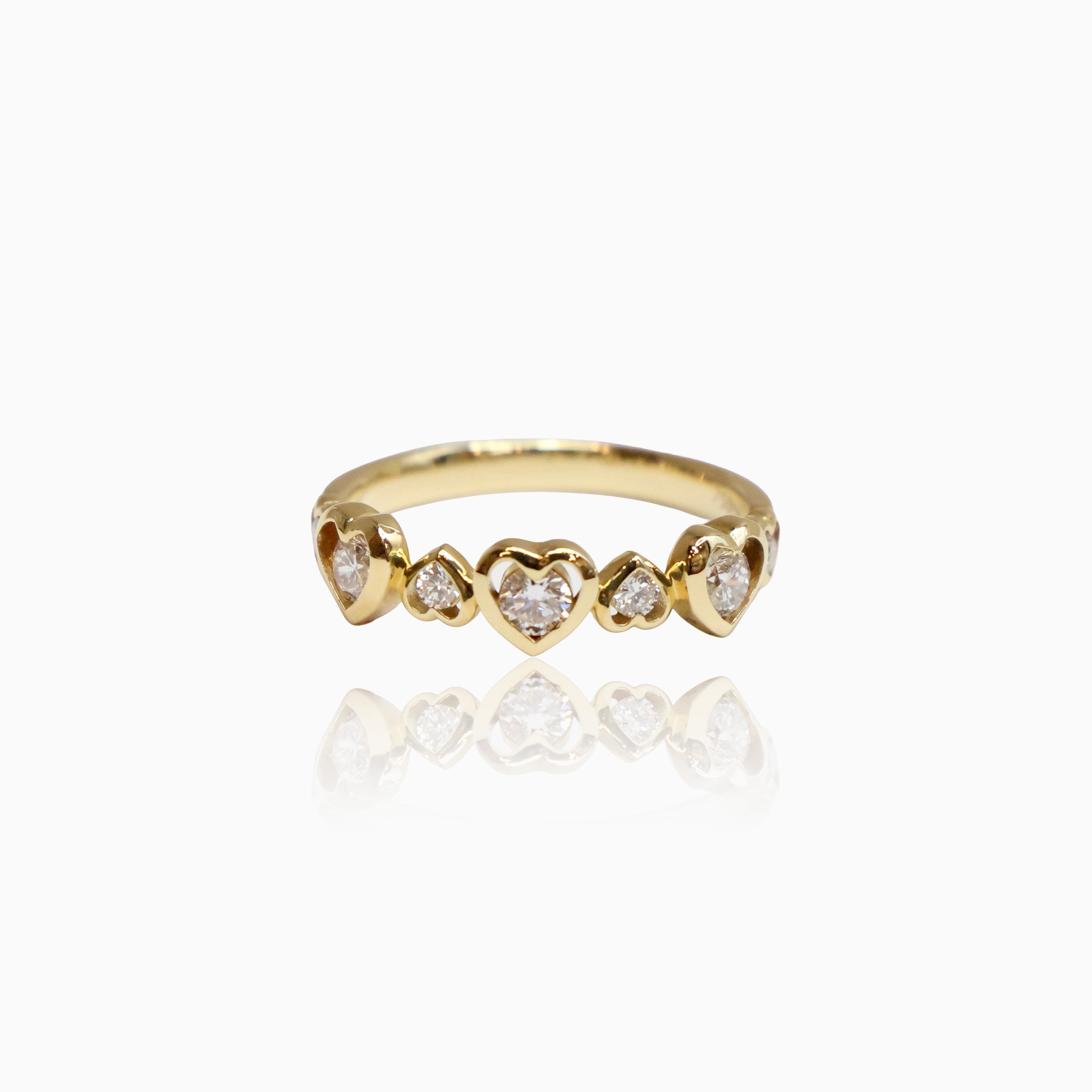 Half Heart Ring (Lab diamond)