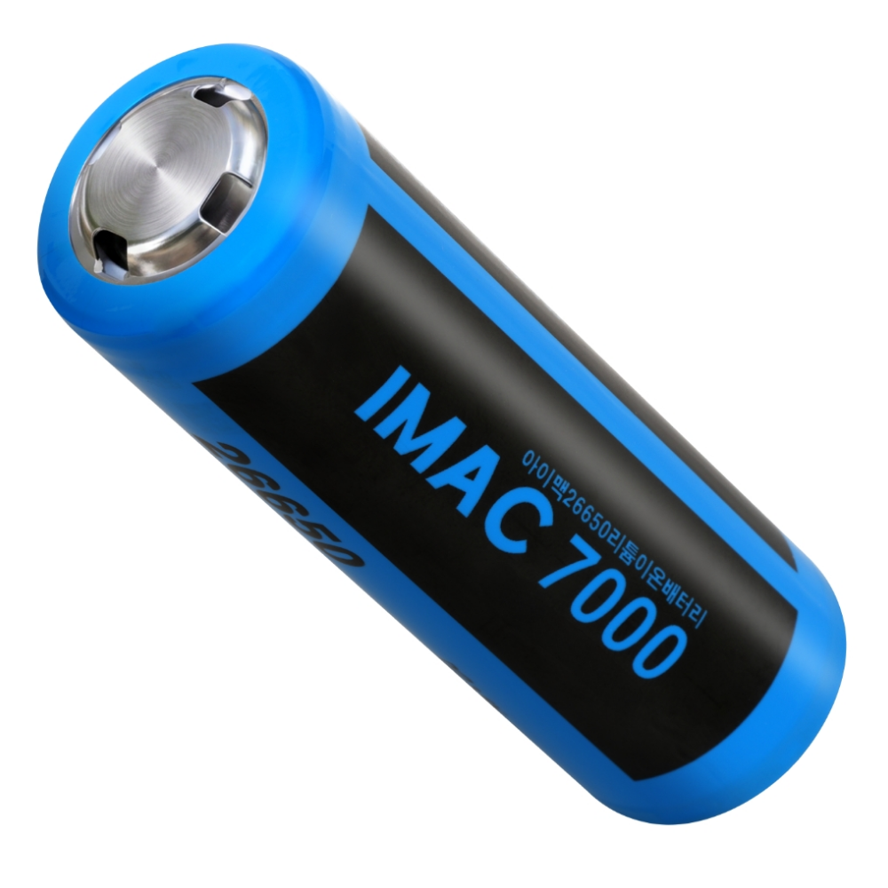 국산 26650 7000mAh 리튬이온배터리 3.6V KC 고방전 대용량 충전지