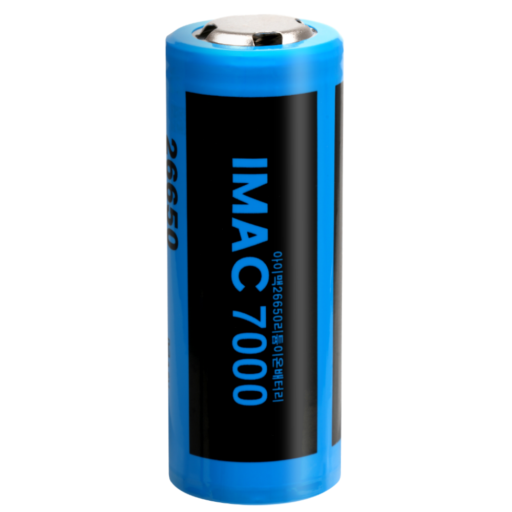 국산 26650 7000mAh 리튬이온배터리 3.6V KC 고방전 대용량 충전지