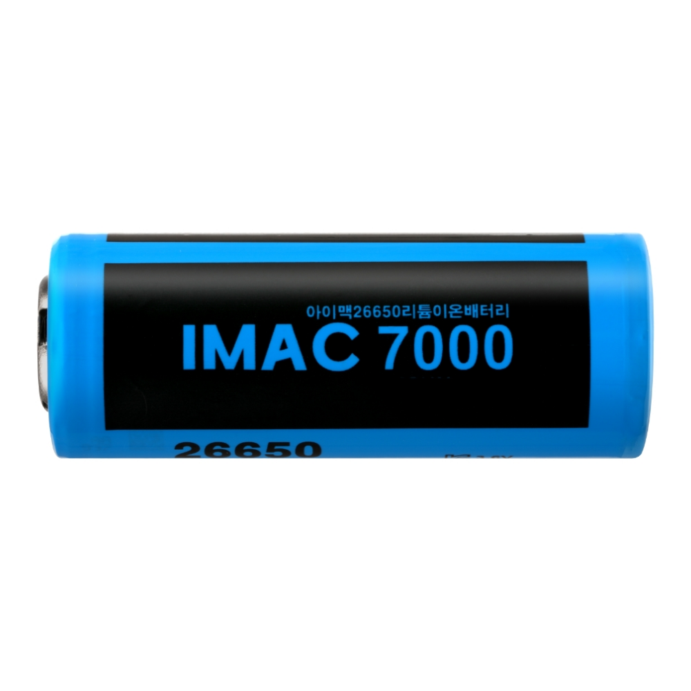 국산 26650 7000mAh 리튬이온배터리 3.6V KC 고방전 대용량 충전지