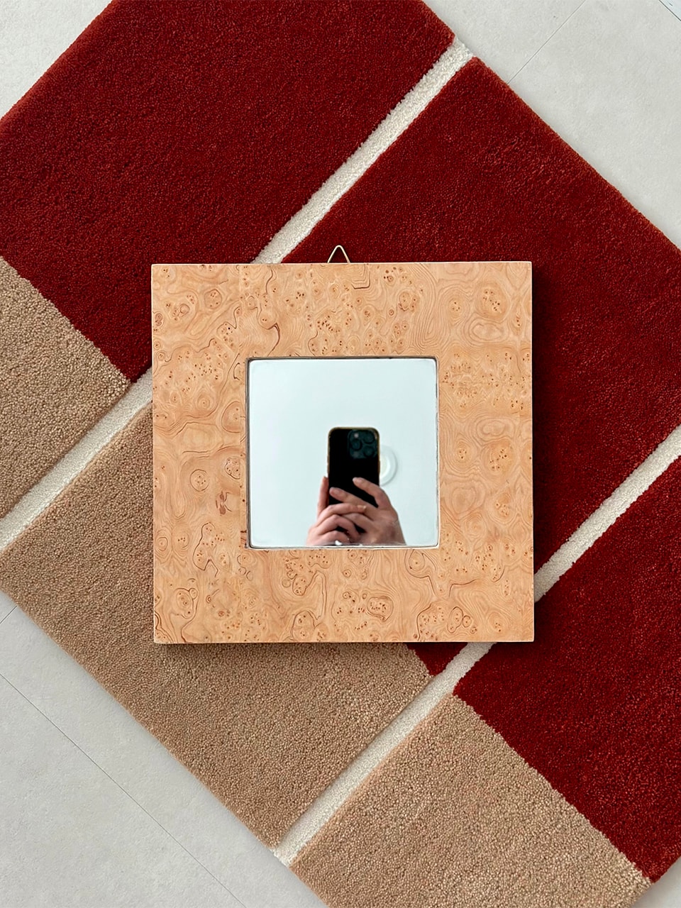 Briar burl wood mirror (브리어 벌우드 미러)