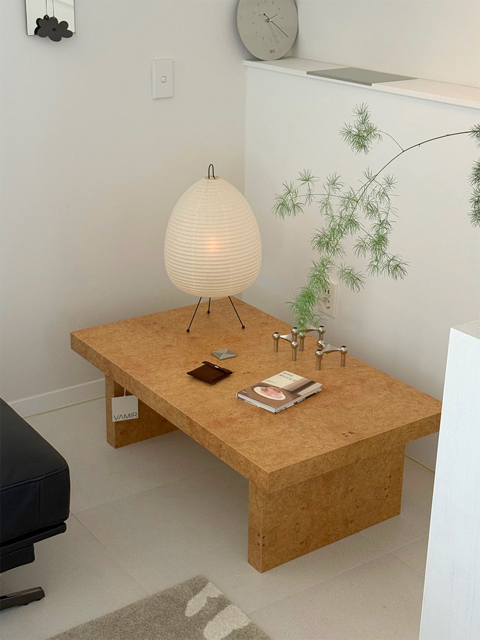 Briar burl wood sofa table (브리어 벌우드 소파 테이블)