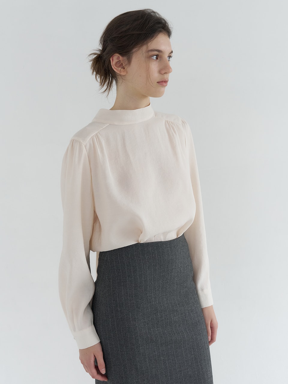 TWO-WAY LONG SLEEVE TIE BLOUSE_CREAM