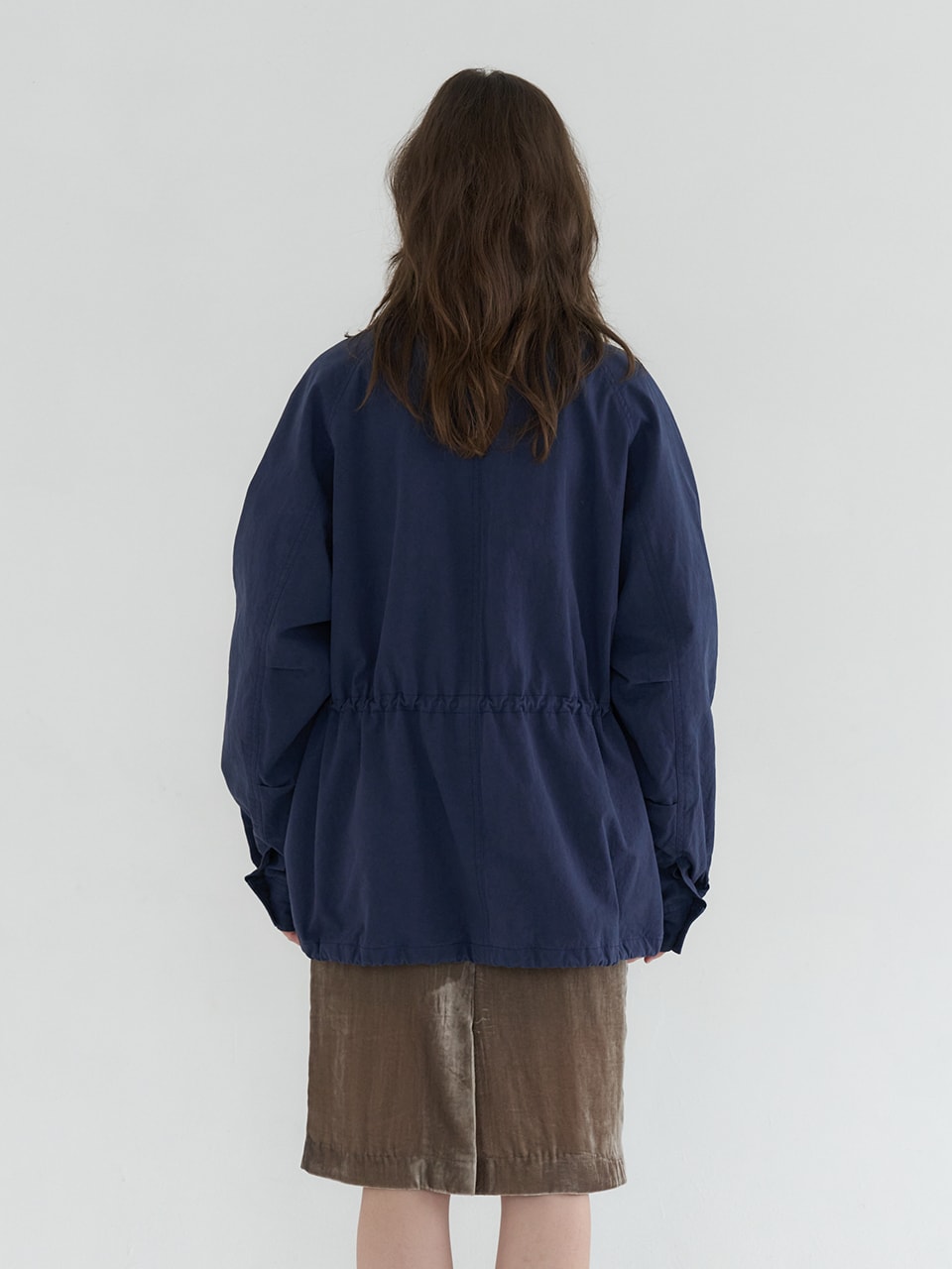 OVERFIT COTTON FIELD JACKET_NAVY