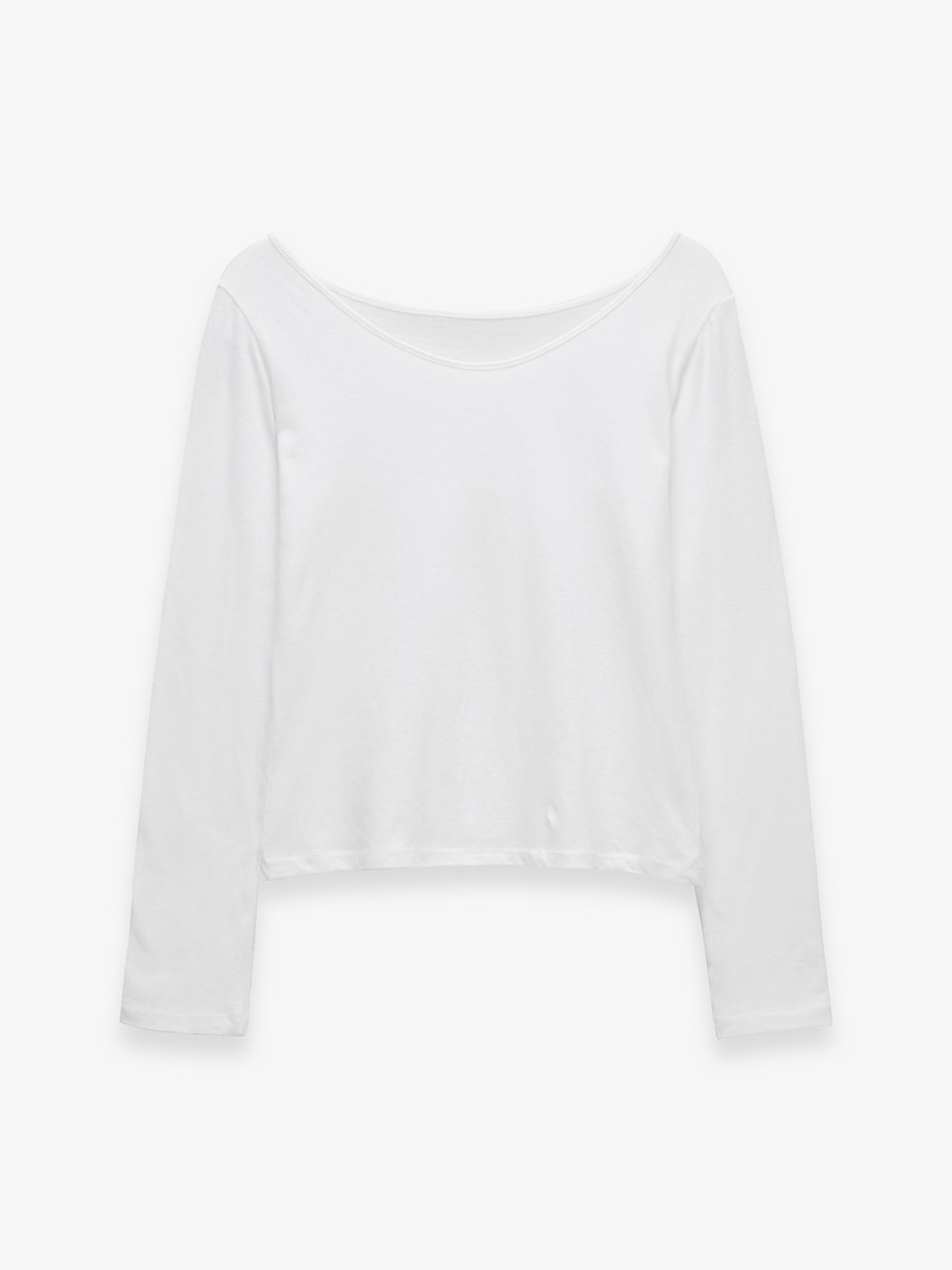 V NECK SOFT LONG SLEEVE T-SHIRT_2COLOR