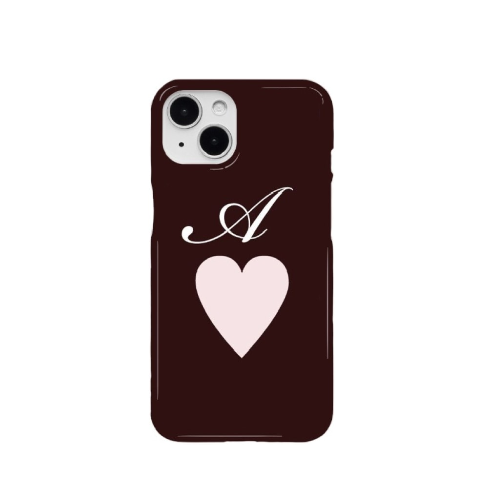[Custom] Initial Heart Case Deep Purple