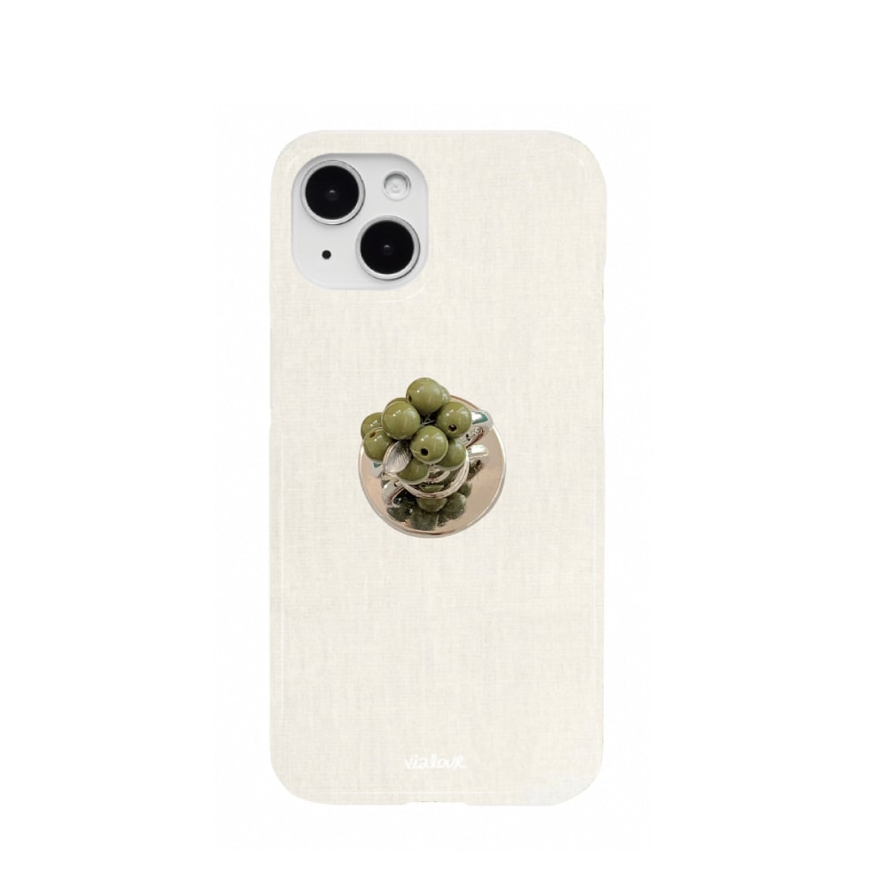 [SET] Sand Case Ivory & Olive Ring Tok