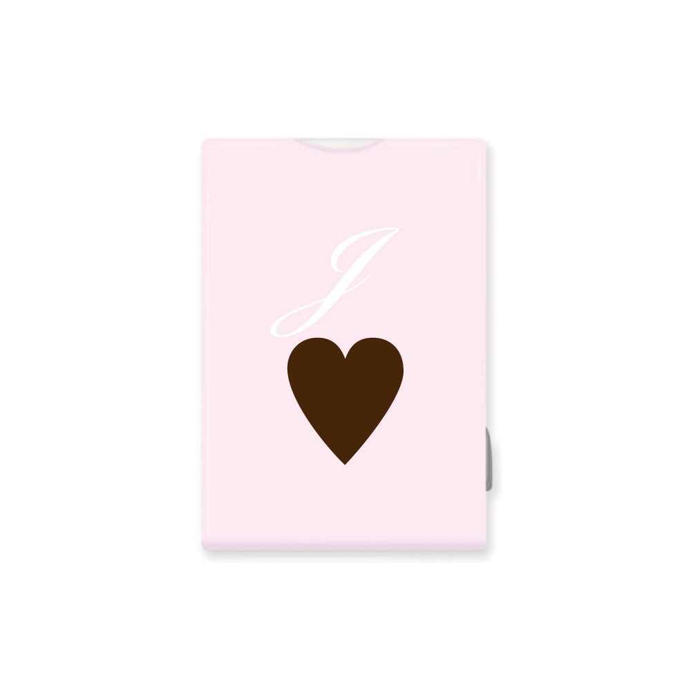 [Custom] Initial Heart MagSafe Card Pocket (5 colors)