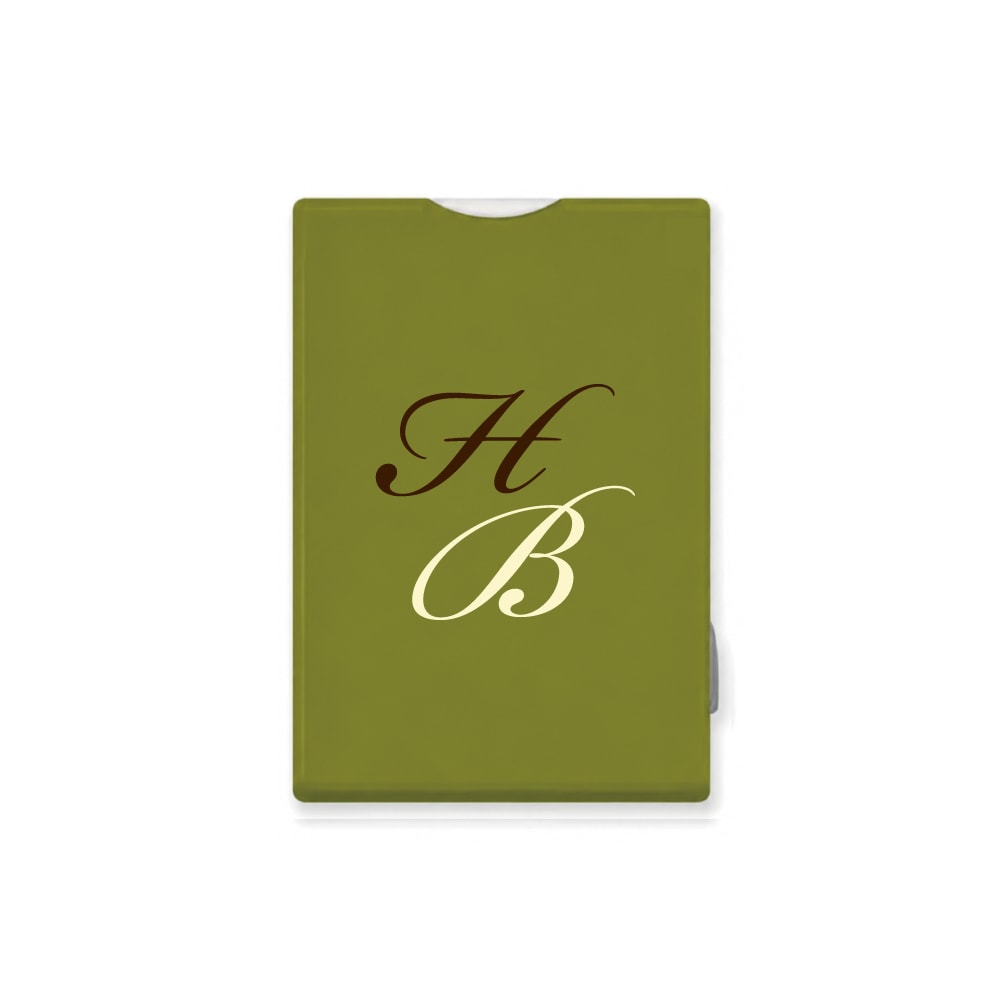 [Custom] Two Initial MagSafe Card Pocket (5 colors)