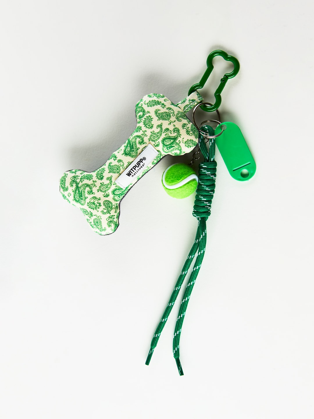 Bandana Keychain_Charcoal&Green