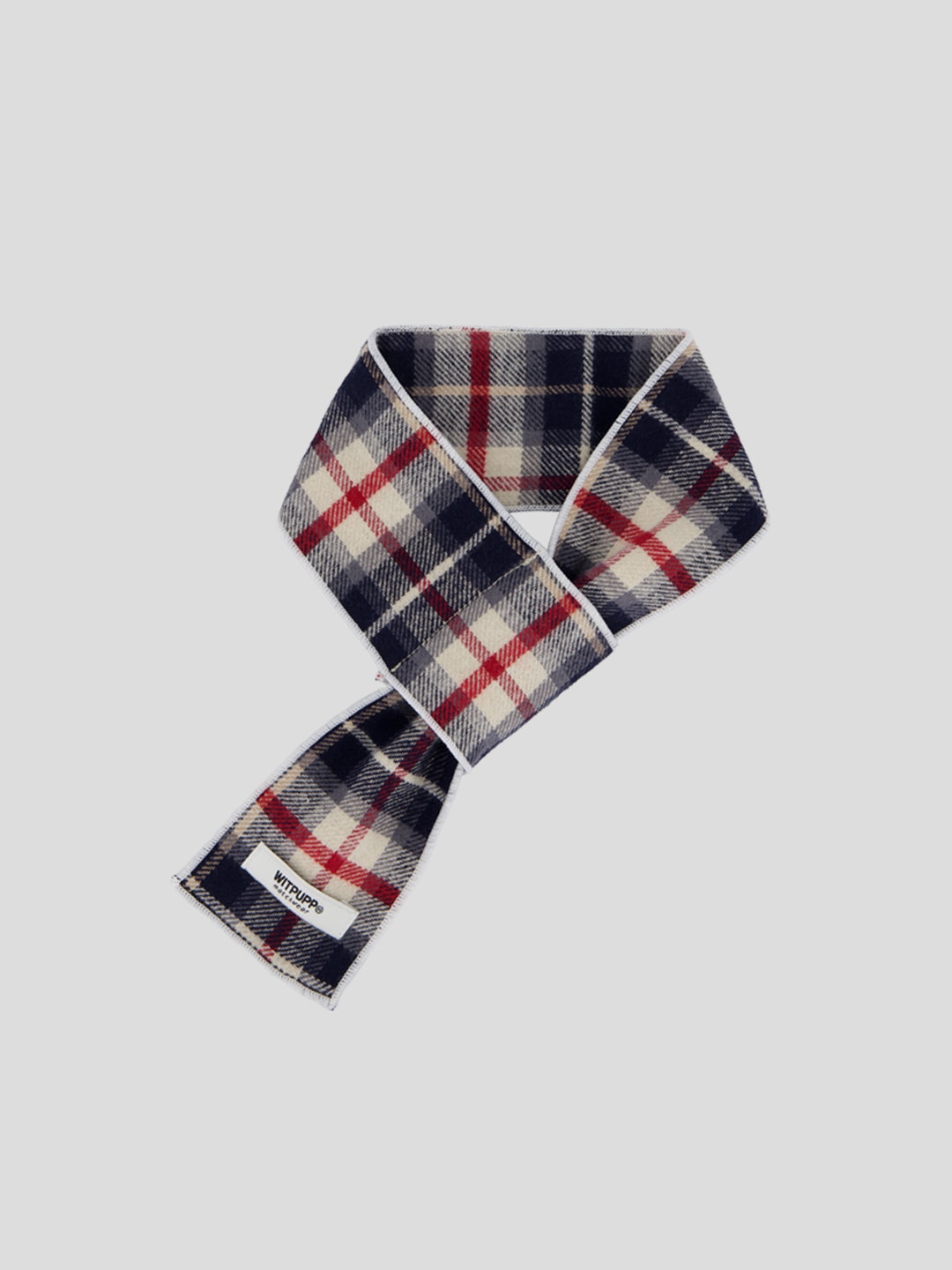 Plaid muffler_Navy (NEW COLOR)